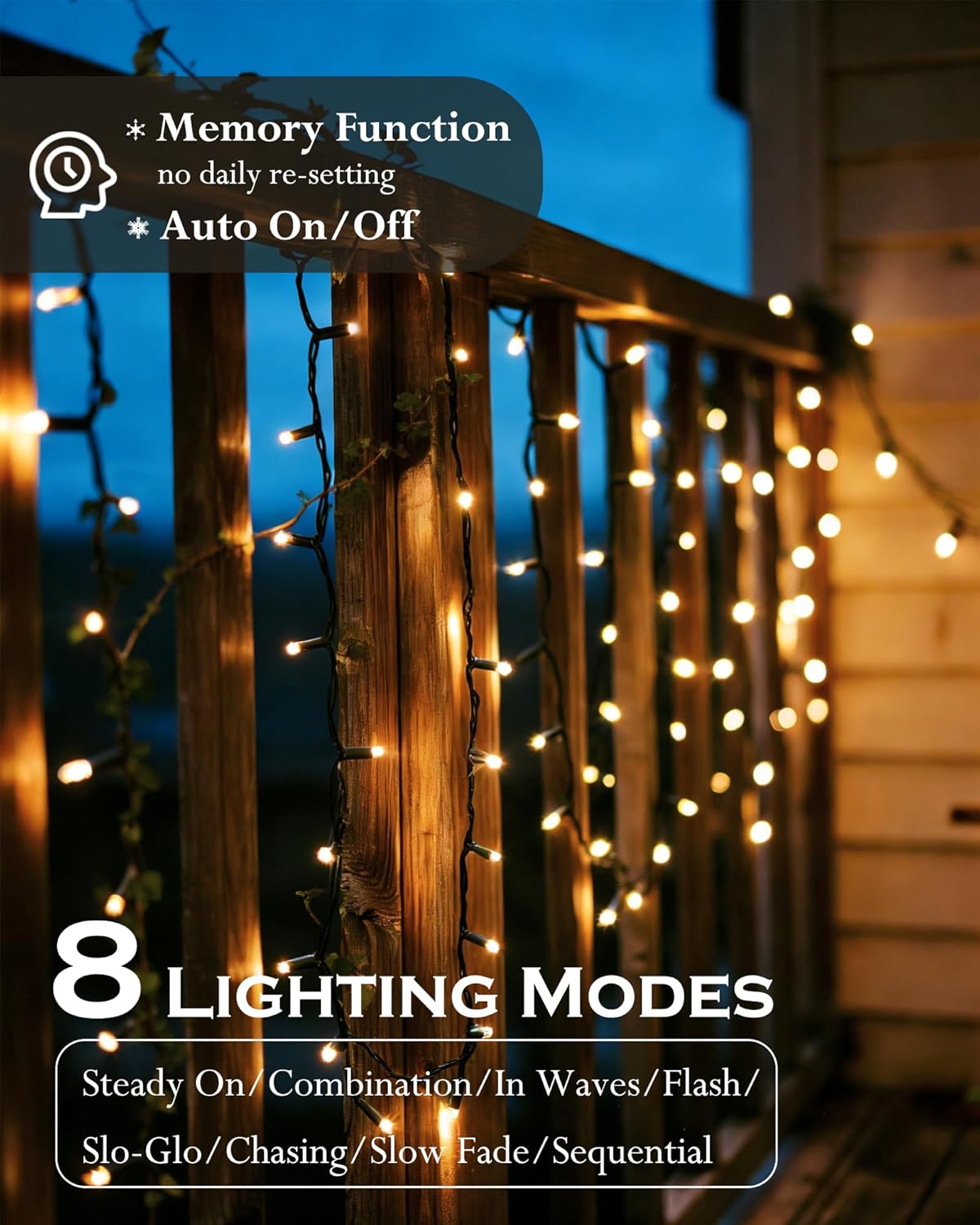 (Soft Gold) 3 Pack Solar Lights Outdoor Garden Each 59FT 180 Led Solar Powered String Lights Waterproof Fairy Lights 8 Modes 2 Mounting Ways for Outside Patio Yard Tree War