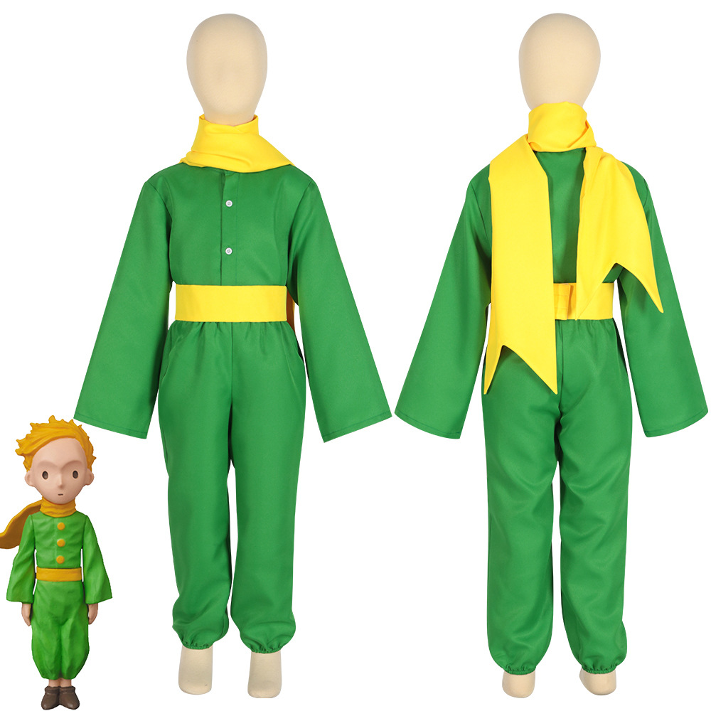 (150C) Kids Little Prince Costume Set Boys Stage Performance Outfit for Halloween Party Cosplay Roleplay