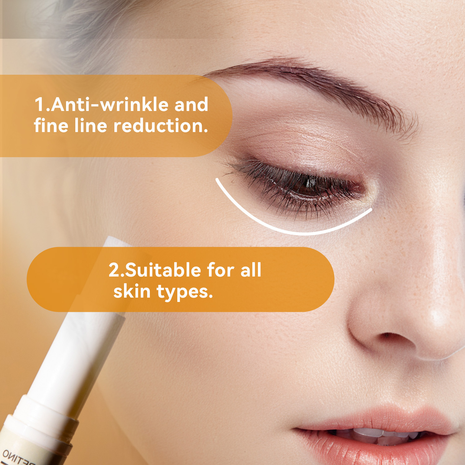 Retinol Eye Cream For Hydrating Smoothing Fine Lines Dark Circles Under Eye Puffiness Daily Skin Nourishment 5g