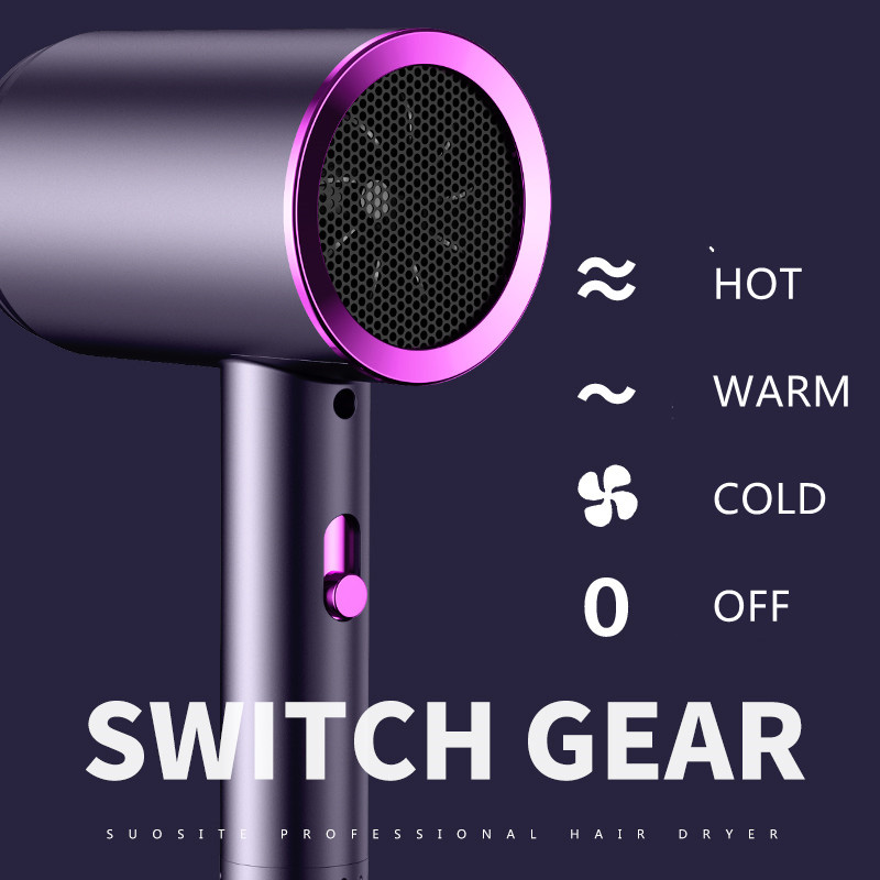 (Grey) Hot Selling High Quality Hair Blow Dryer Professional Salon High Power Hair Dryer Negative Ion Professional Hair Dryer