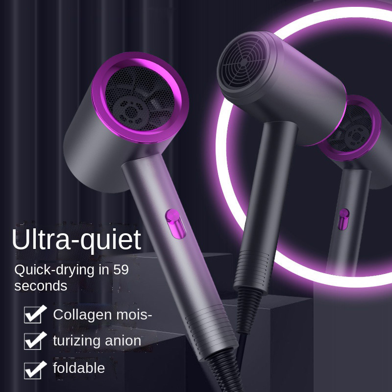 (Grey) Hot Selling High Quality Hair Blow Dryer Professional Salon High Power Hair Dryer Negative Ion Professional Hair Dryer