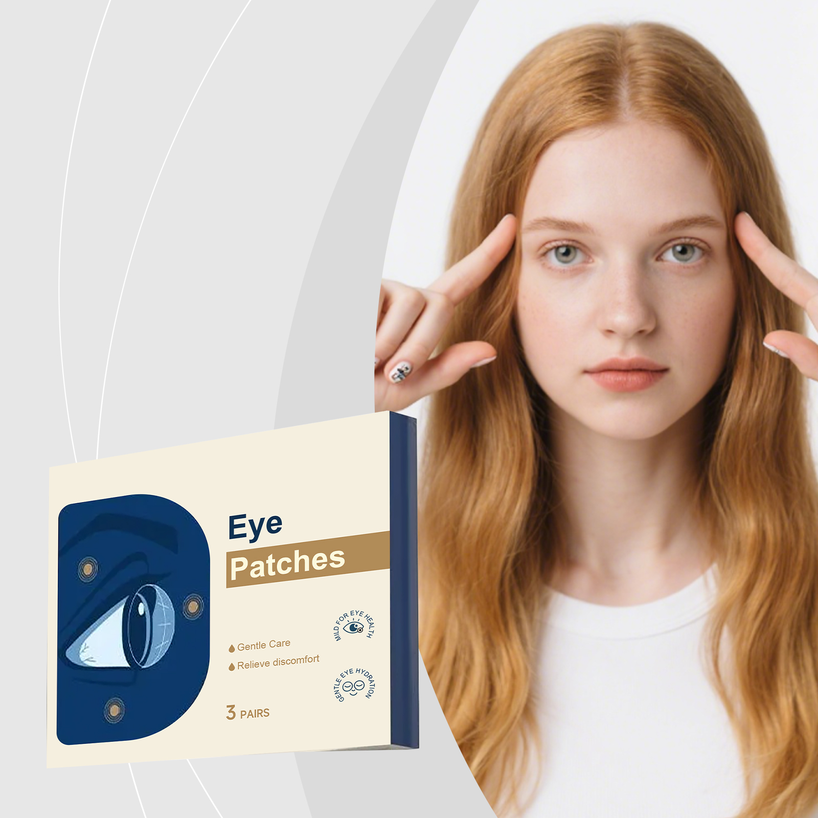 Cool Eye Patch Gentle Nourishing Moisturizing Comfort Portable Daily Care Household Essential Eye Protection Sticker