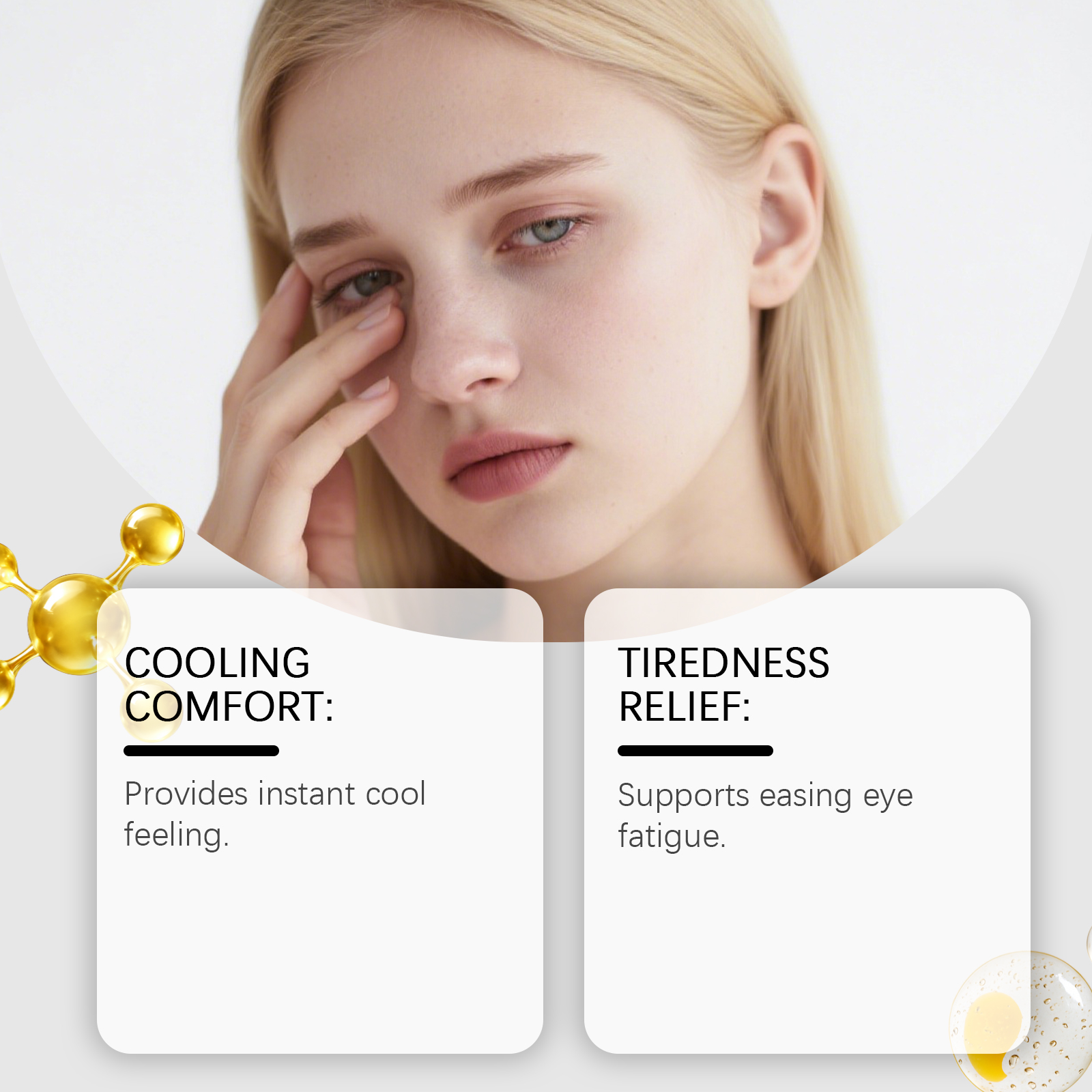 Cool Eye Patch Gentle Nourishing Moisturizing Comfort Portable Daily Care Household Essential Eye Protection Sticker