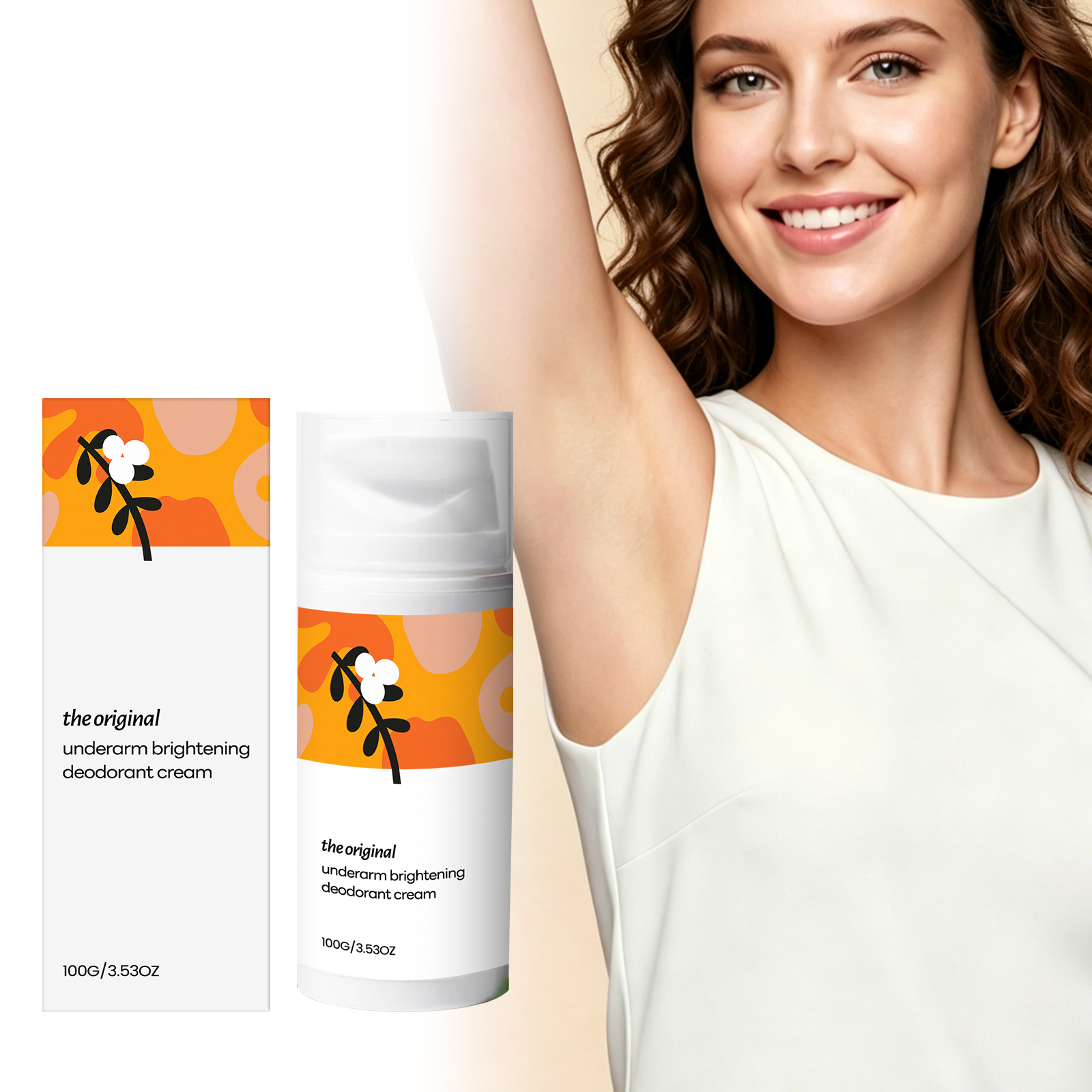 Underarm Brightening Cream Moisturizing Hydrating Softening Delicate Bright Mild Smooth Quick Absorb Skin Care Body Complexion