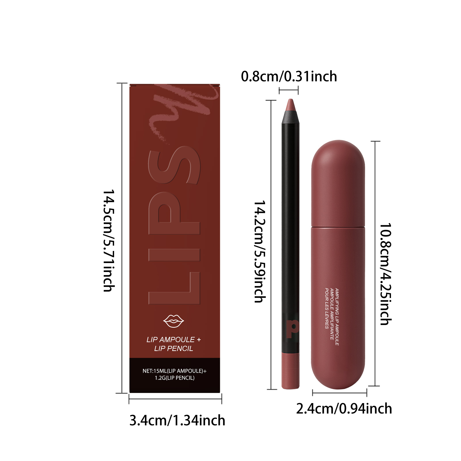 Moisturizing Lip Gloss Liner Pen Hydrating Nourishing Rich Color Natural Finish Caramel Cotton Lip Makeup Cosmetic Care