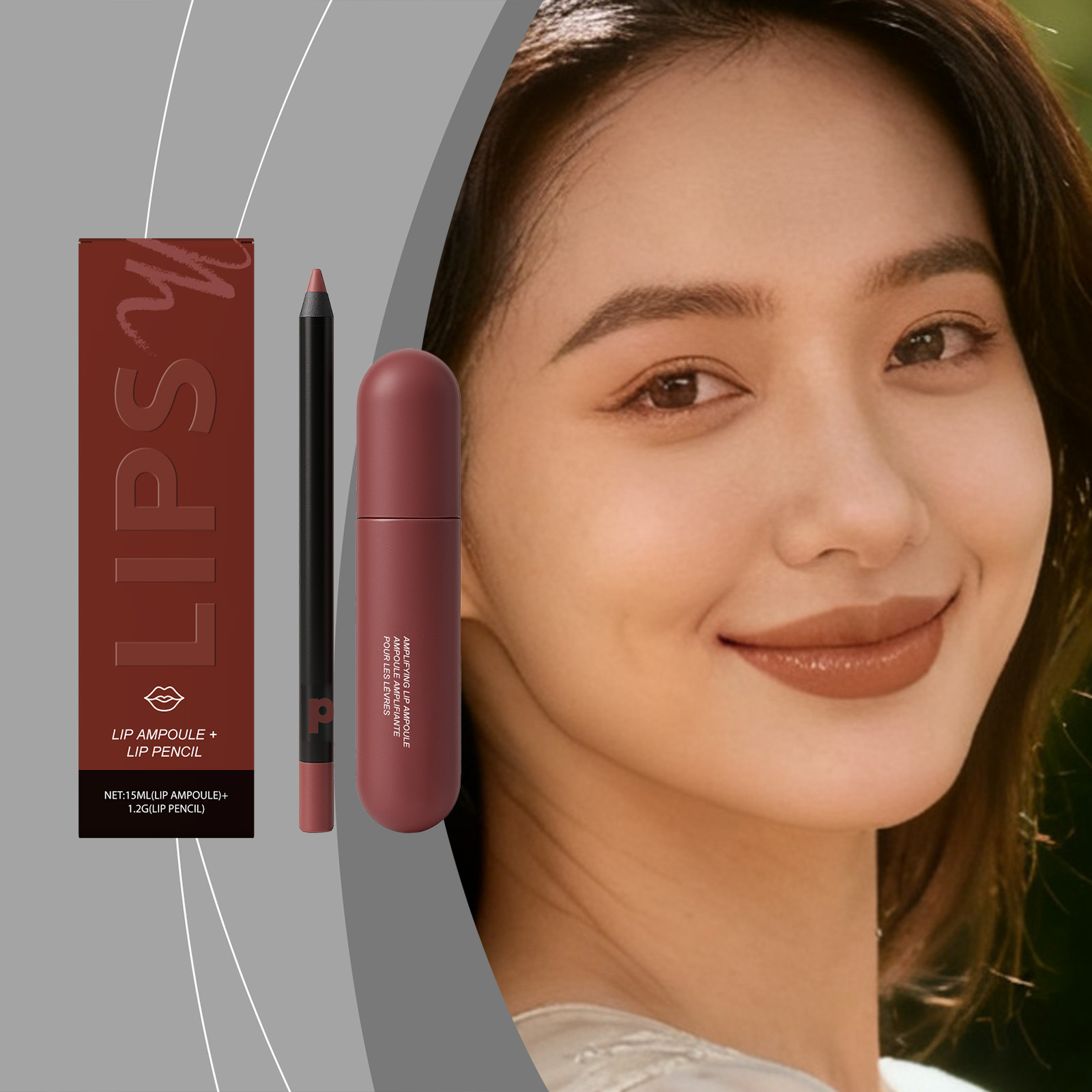 Moisturizing Lip Gloss Liner Pen Hydrating Nourishing Rich Color Natural Finish Caramel Cotton Lip Makeup Cosmetic Care