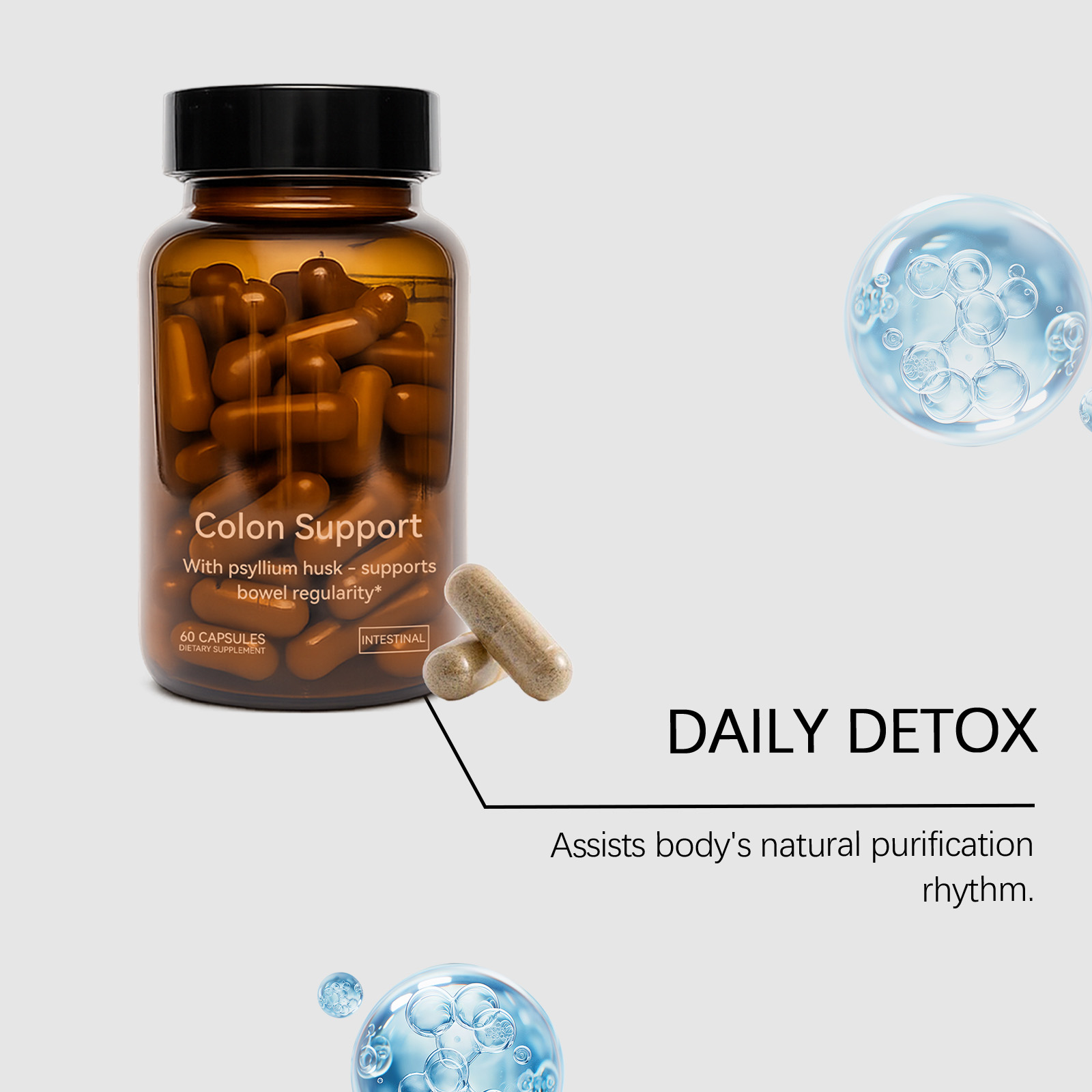 Intestine Care Capsules Mild Protect Comfort Daily Nutrition Supplement Convenient Body Maintenance For Human Gut Health Support