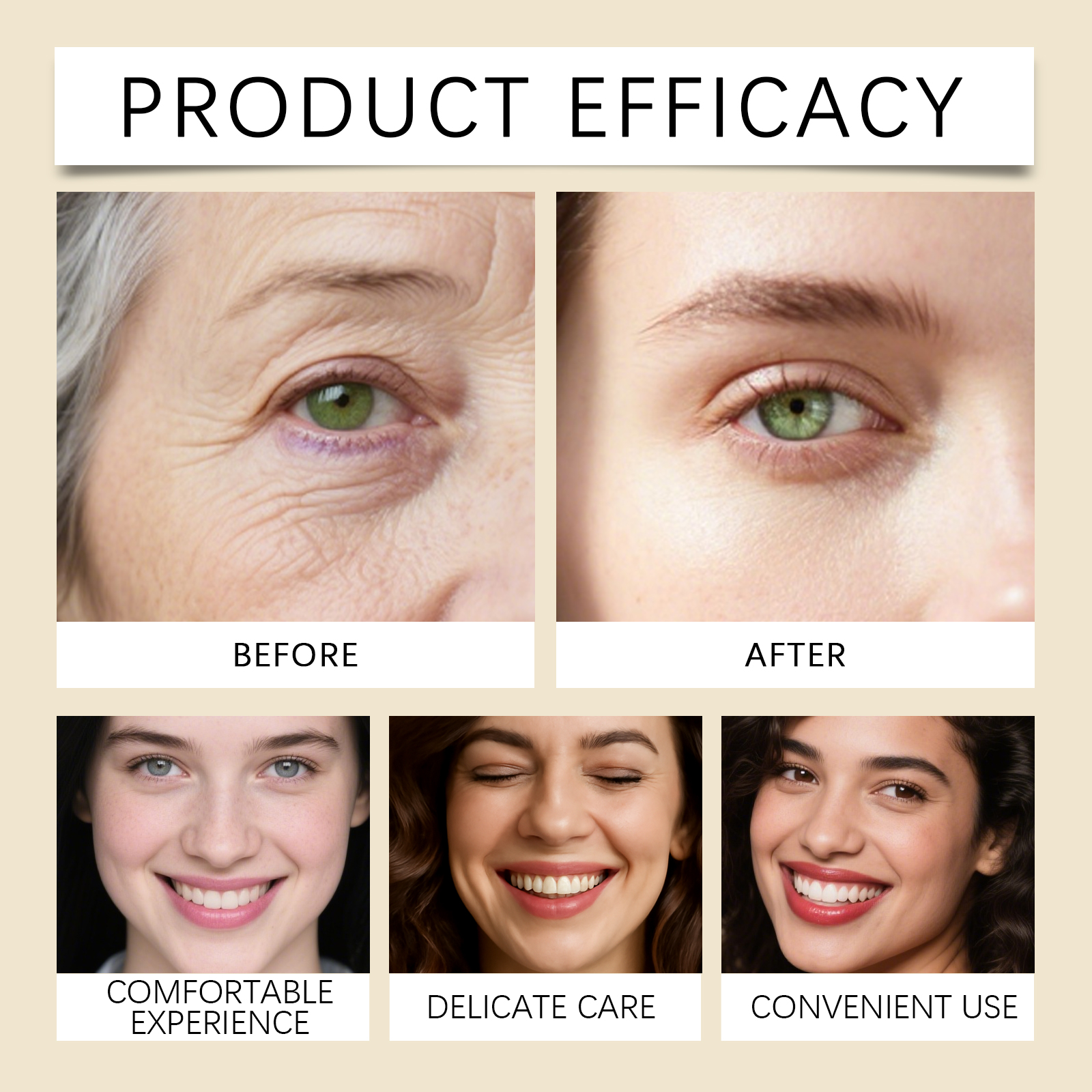 Brightening Nourishing Eye Cream Daily Mild Moisturizing Hydrating Lock Water Elastic Soft Skin Around Eyes Massage Care Lotion