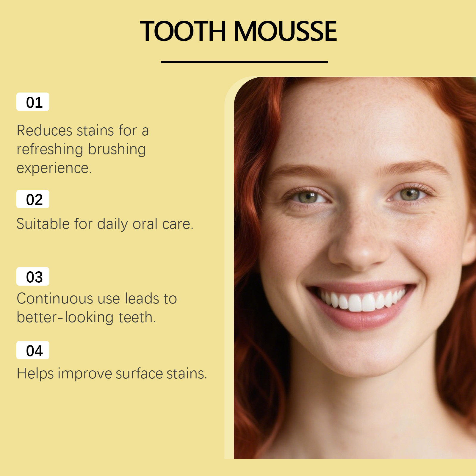 Astragalus Fresh Cleansing Dental Mousse Mild Clean Protect Teeth Remove Yellow Stains Daily Oral Care