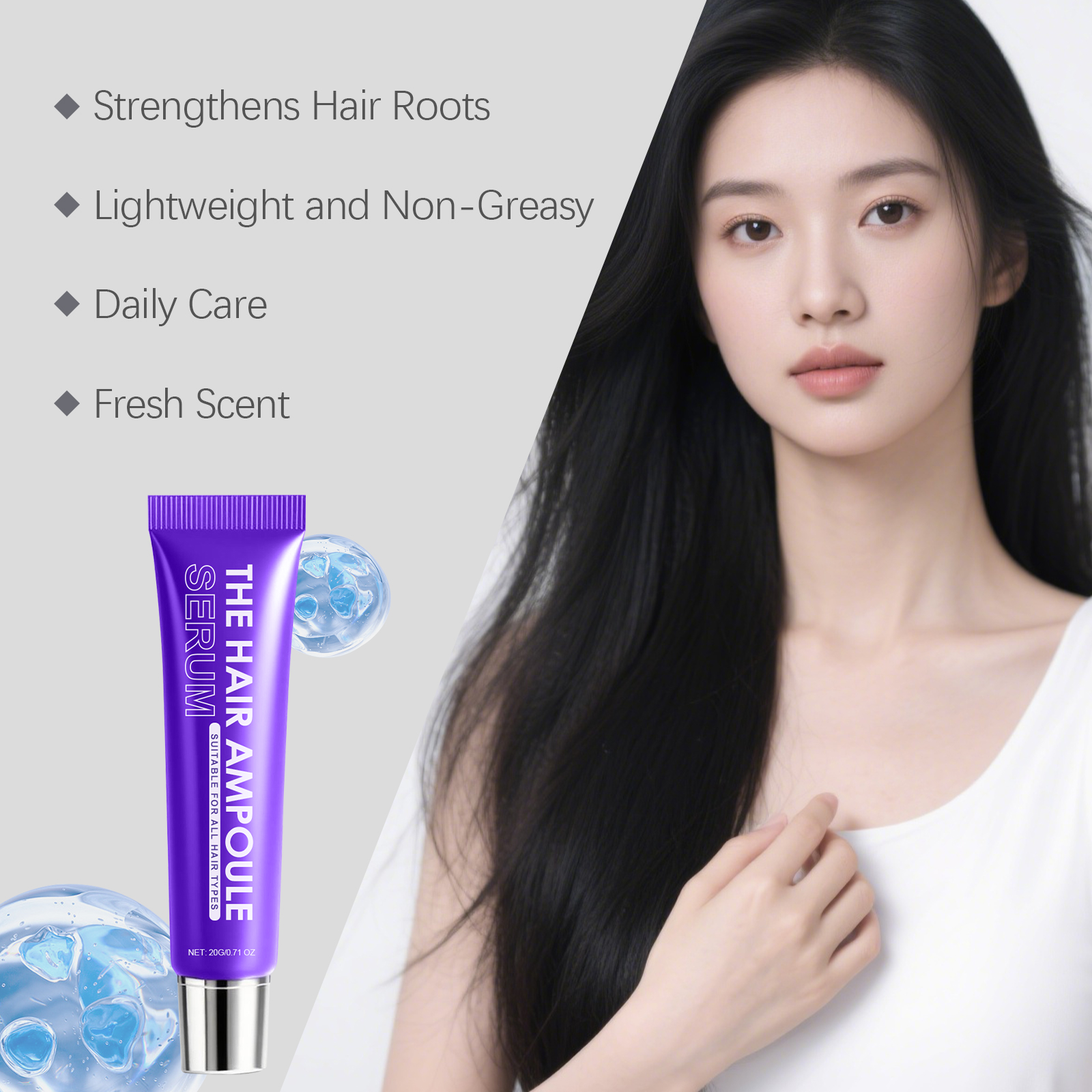 Hair Nourishing Care Essence Liquid Mild Moisturizing Scalp Treat Soft Smooth Hair Boost Root Strand Vitality