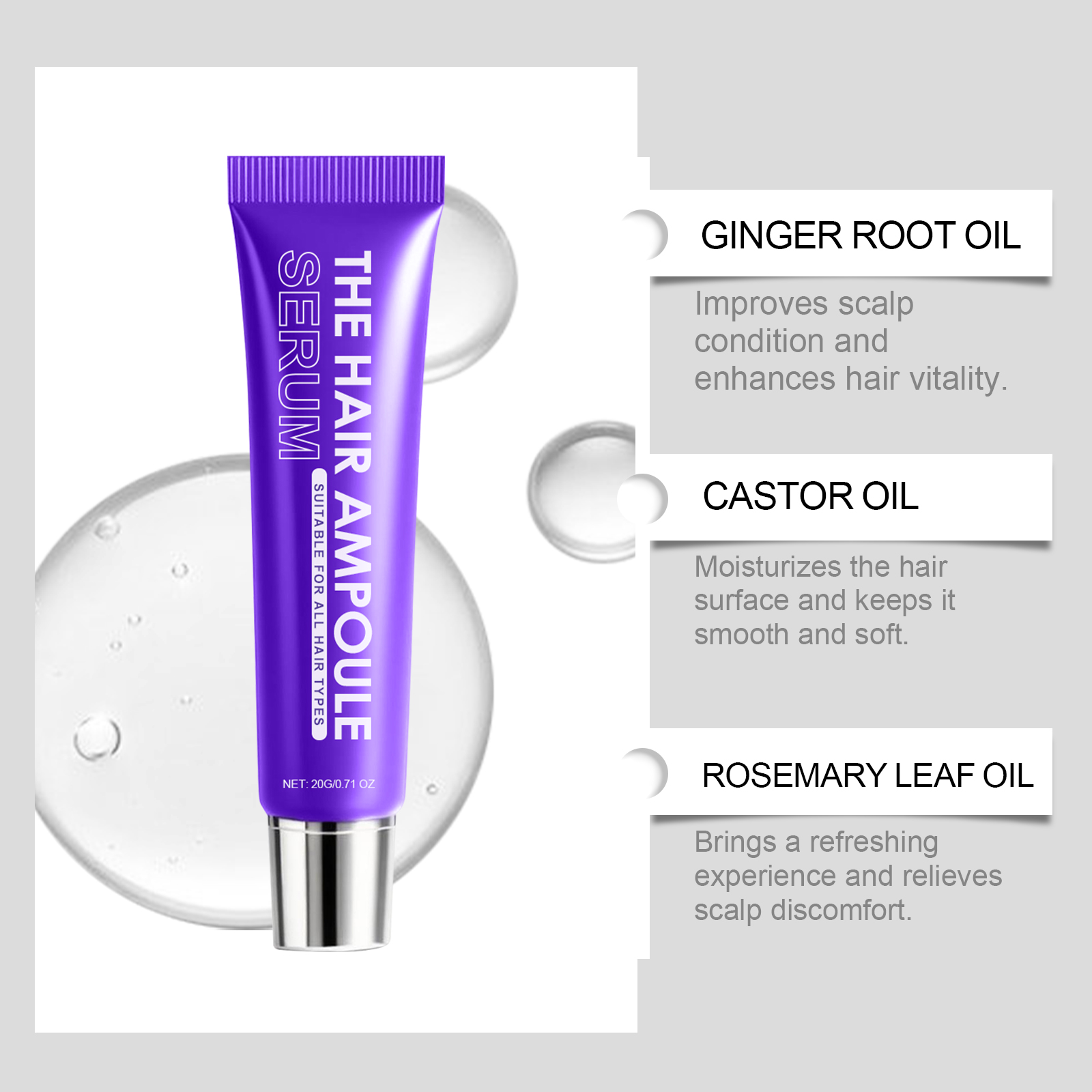 Hair Nourishing Care Essence Liquid Mild Moisturizing Scalp Treat Soft Smooth Hair Boost Root Strand Vitality
