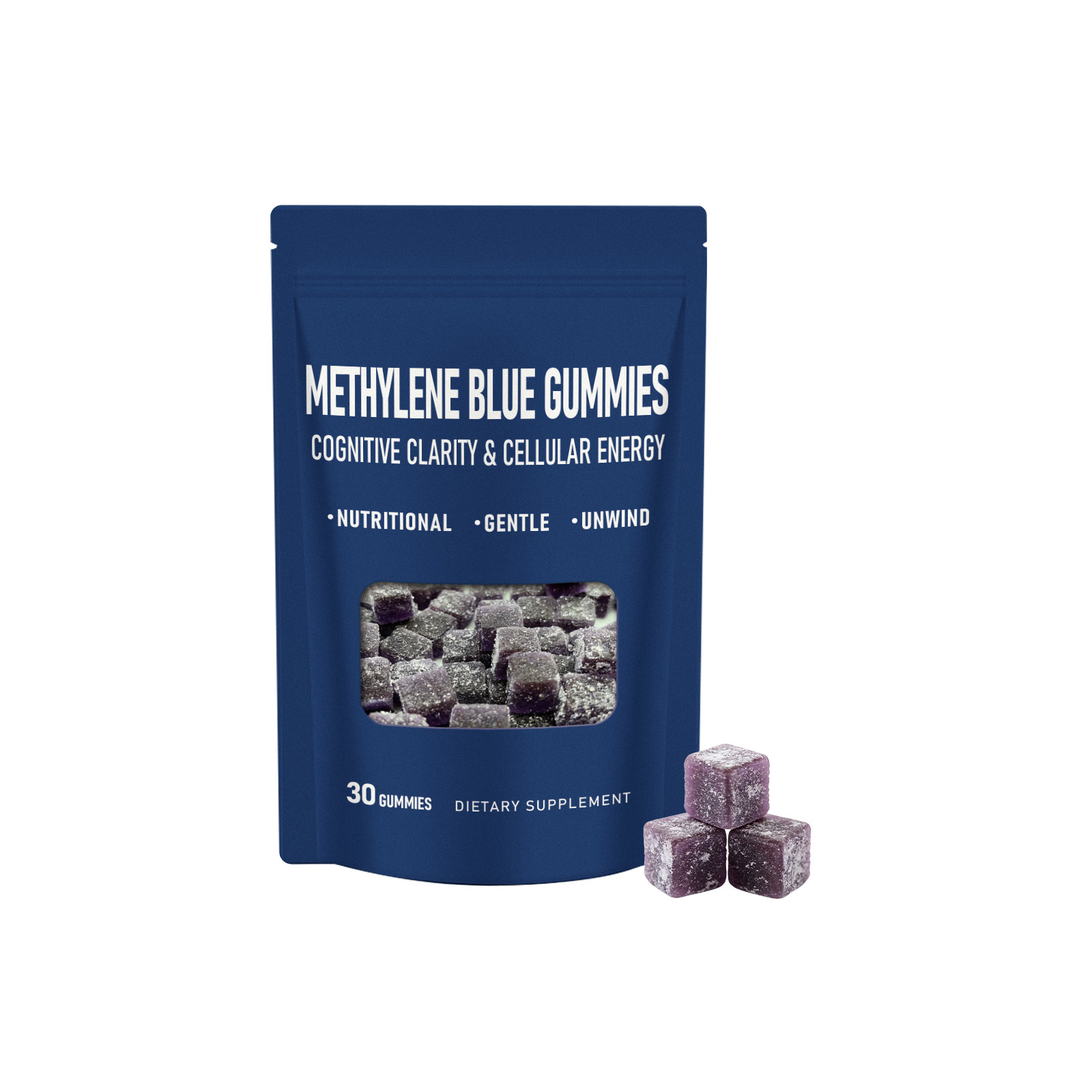 Methylene Blue Nutrient Gummy Nourish Body Supplement Oral Candy Daily Boost Vitality Energy Health Food For Human Daily Intake