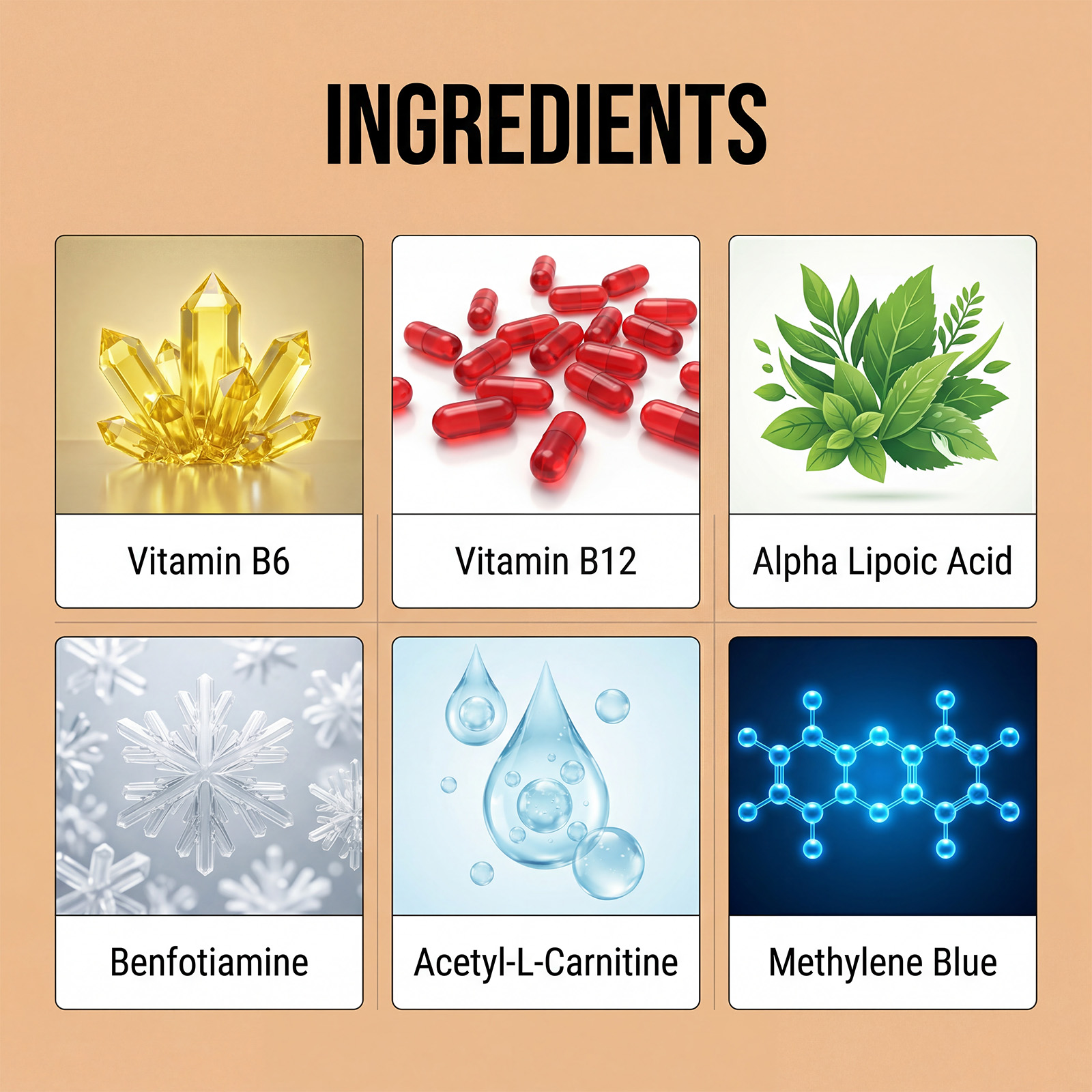 Methylene Blue Nutrient Gummy Nourish Body Supplement Oral Candy Daily Boost Vitality Energy Health Food For Human Daily Intake
