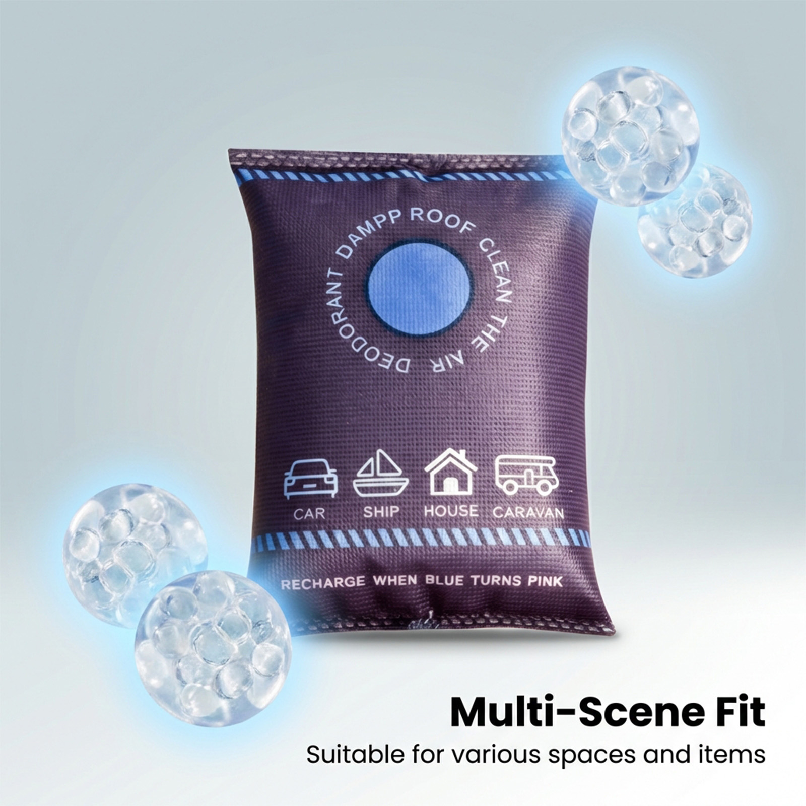Silica Gel Desiccant Reusable MoistureAbsorbing MildewProof DampResistant Household Wardrobe MultiScene Dry Pouch For Daily Storage Indoor Space Care