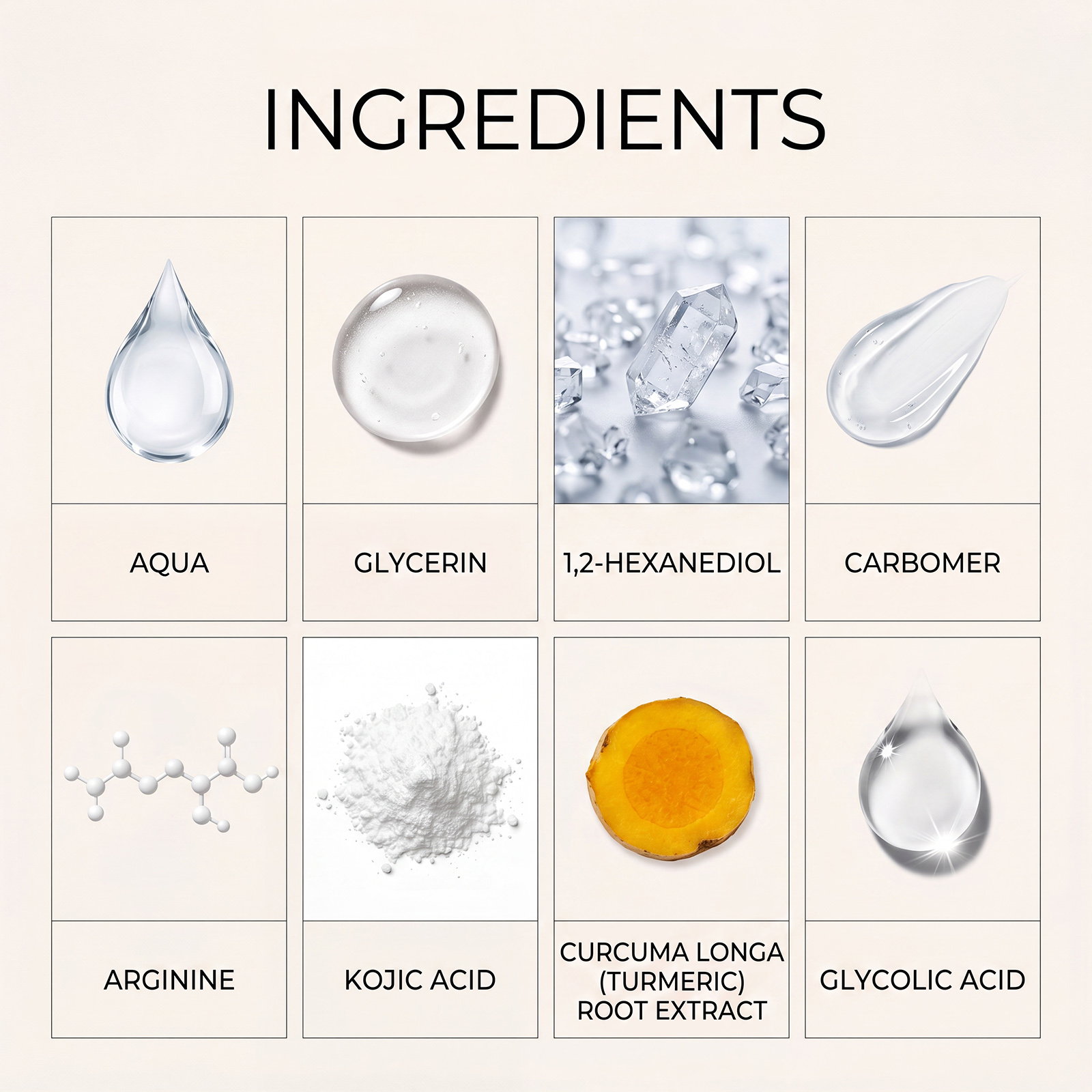 Kojic Turmeric Exfoliating Skin Serum Mild Formula Hydrating Refreshing Non Greasy Bright Smooth Facial Skin