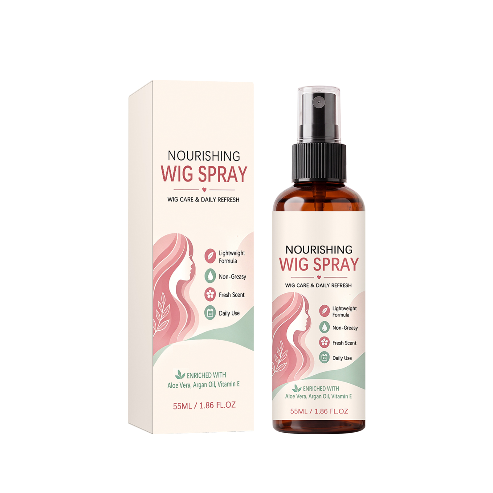 Wig Nourishing Spray Deep Hydration Anti Static Anti Frizz Dry Rough Taming Silky Smoothing Care