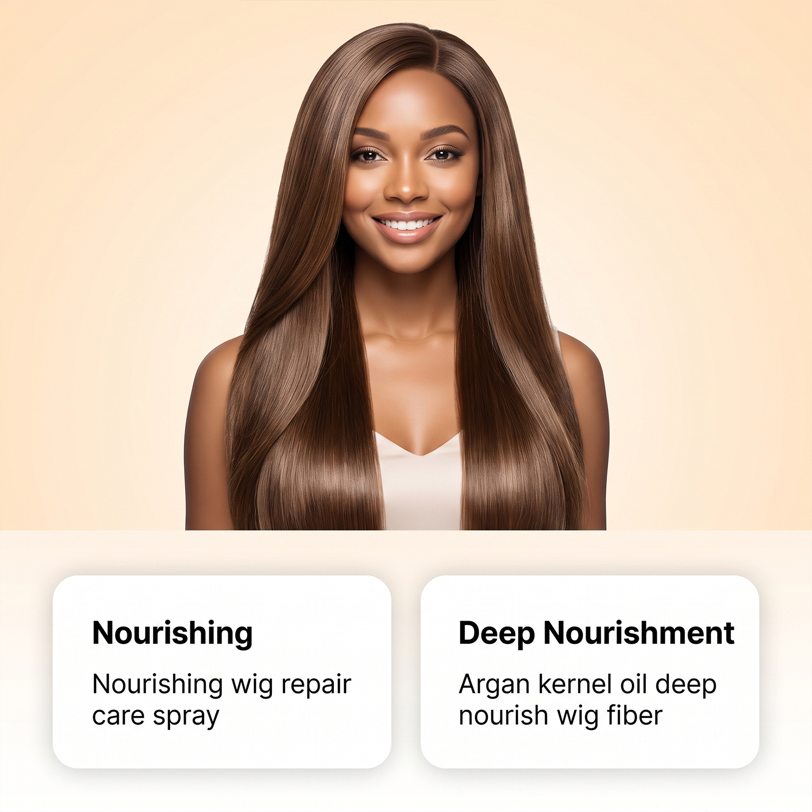 Wig Nourishing Spray Deep Hydration Anti Static Anti Frizz Dry Rough Taming Silky Smoothing Care