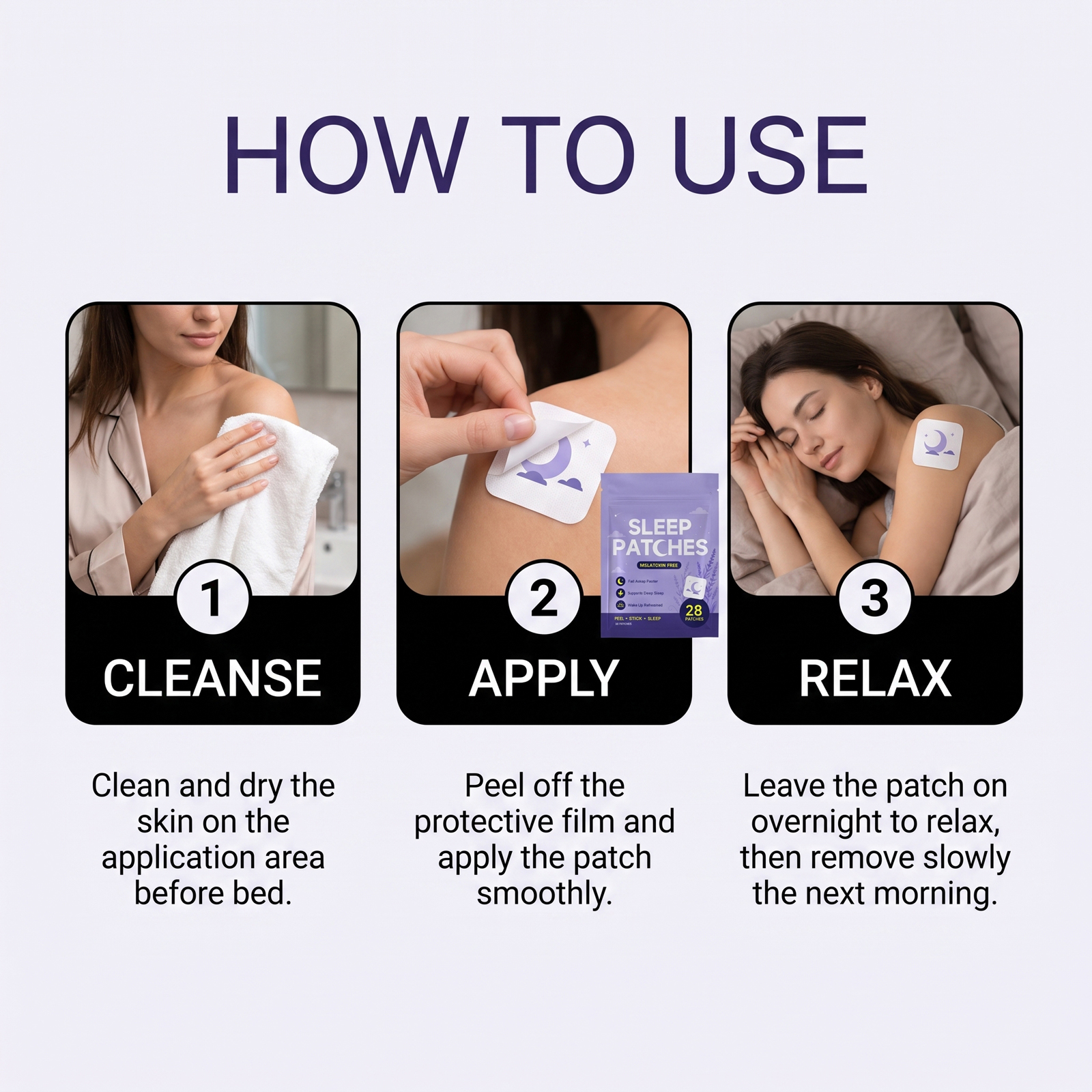 Sleep Patch Gentle Night Care Quiet Sleep State Soft Smooth Skin Friendly Breathable Sleeping Patch