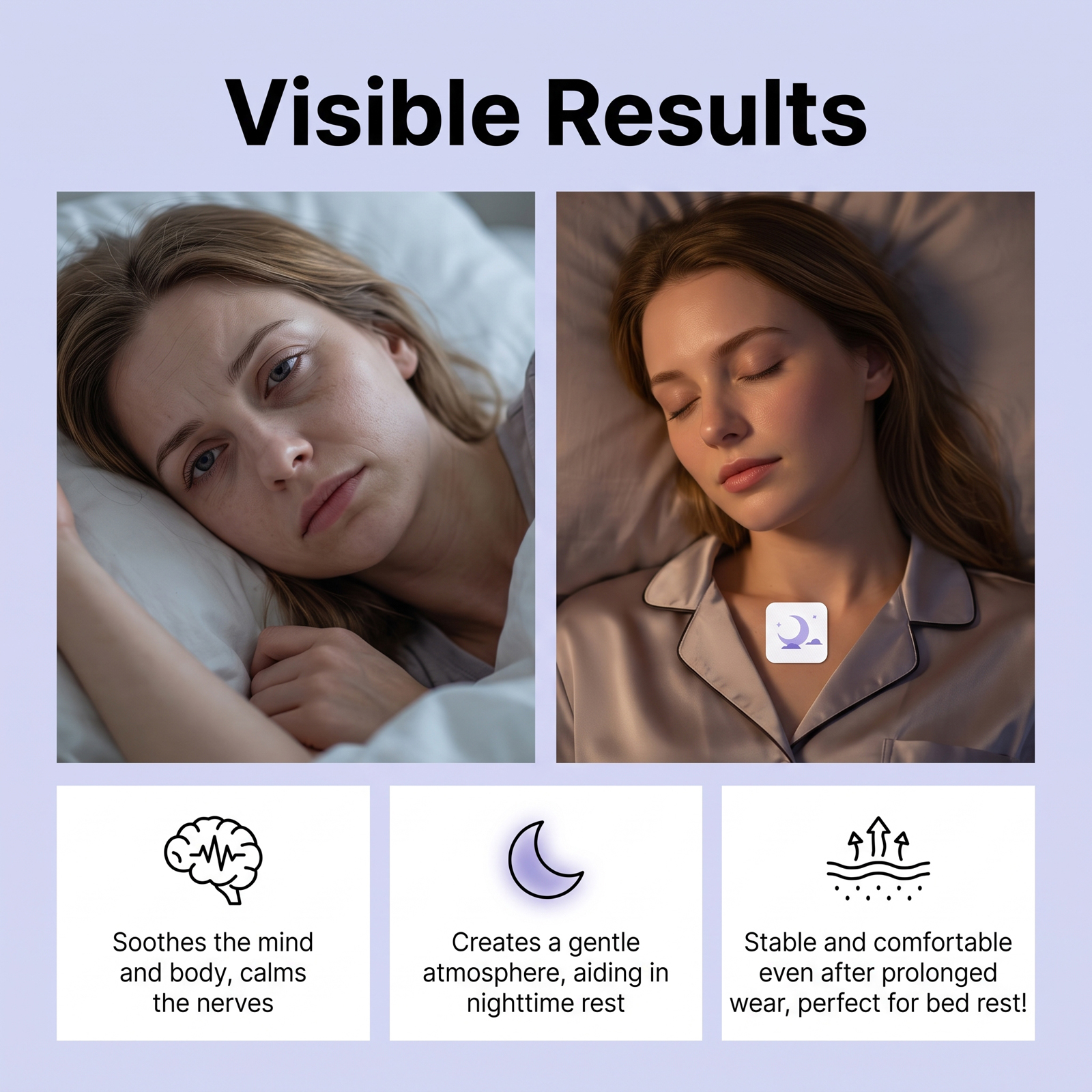 Sleep Patch Gentle Night Care Quiet Sleep State Soft Smooth Skin Friendly Breathable Sleeping Patch