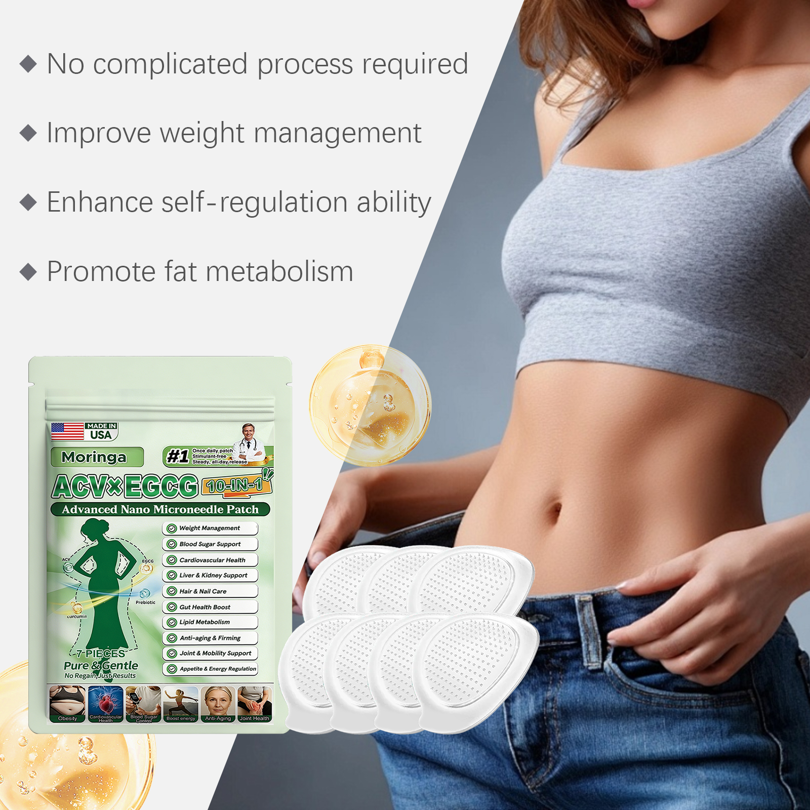 Body Care Patch Soft Material Skin Friendly Mild Daily Lightweight Breathable Cozy Convenient Lazy Use