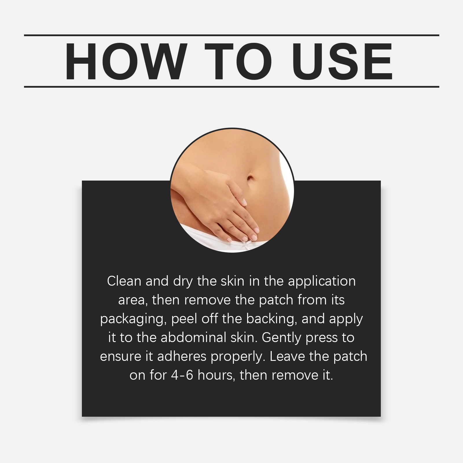 Body Care Patch Soft Material Skin Friendly Mild Daily Lightweight Breathable Cozy Convenient Lazy Use