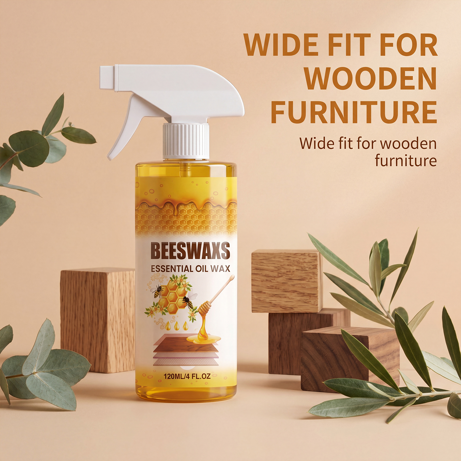 Wood Polishing Beeswax Spray Furniture Surface Renovation Maintenance Brightening Daily Household Convenient Care Agent