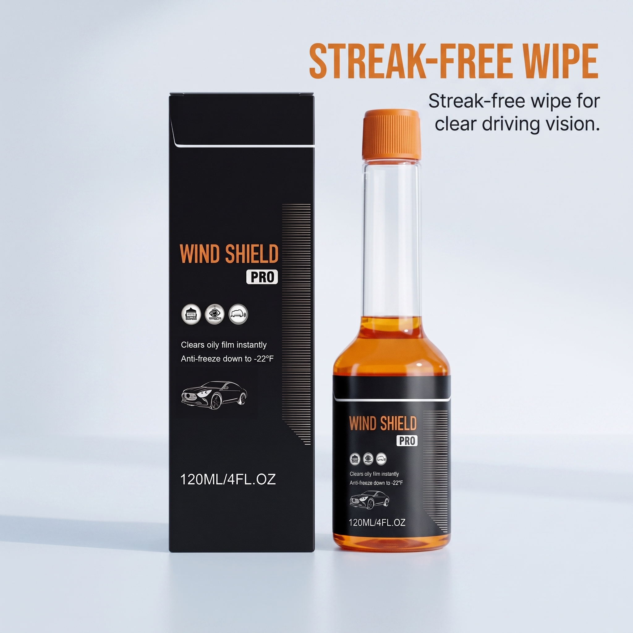 Windshield Care Liquid Window Glass Cleaning Stain Removal Gloss Clear Vision Daily Clean Care