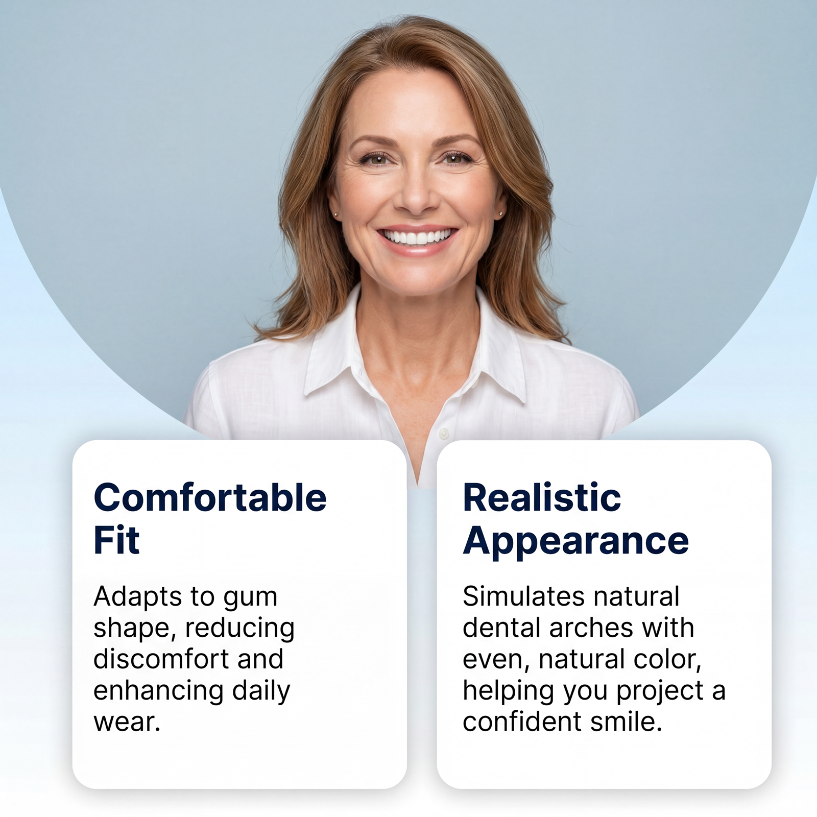 Denture Modification Kit Comfortable Fit Realistic Look Easy Care Flexible Resin Denture Restoration Tool