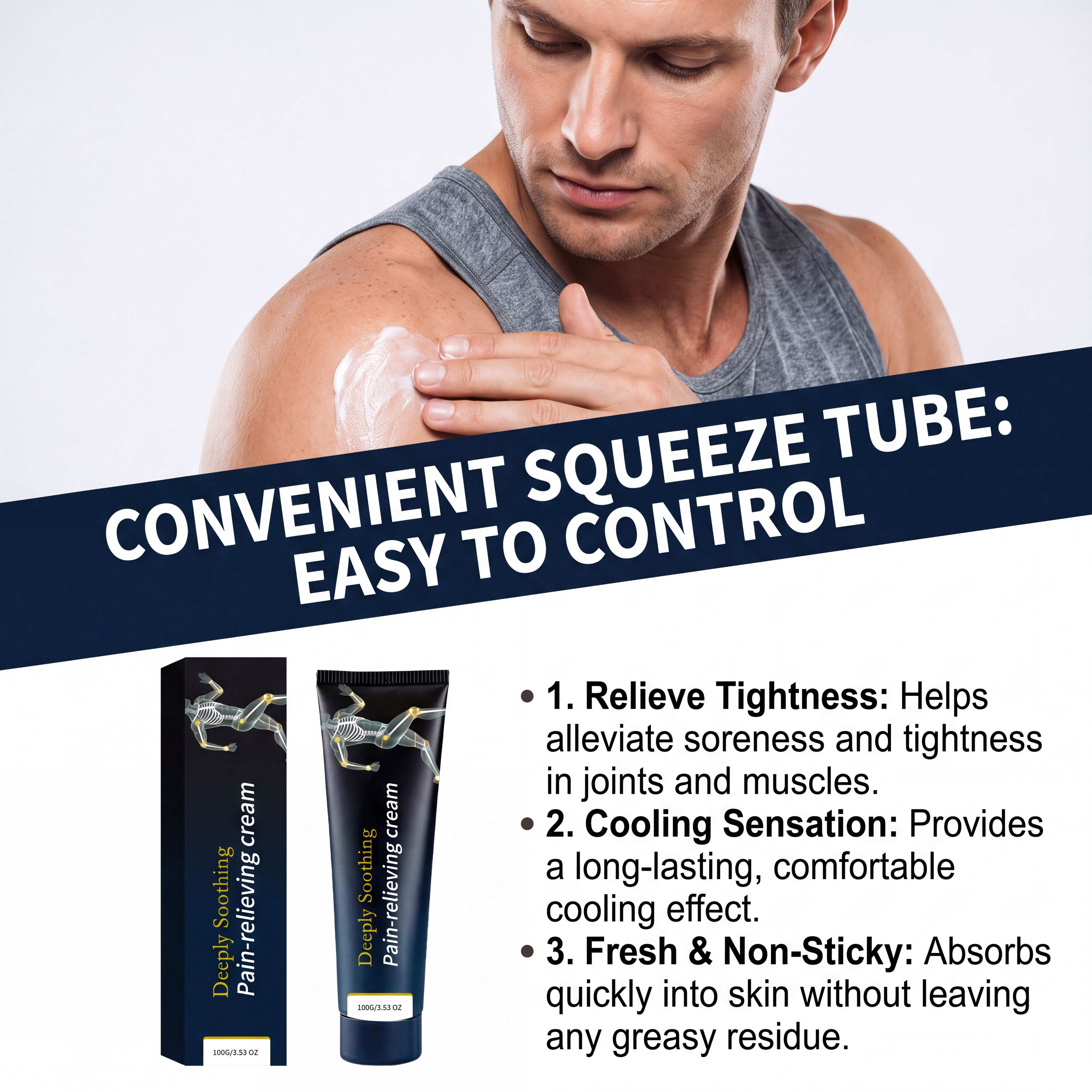 Body Care Cream Comfortably Nourish Gentle Skin Friendly Easy Absorb For Body Joint External Daily Massage Apply