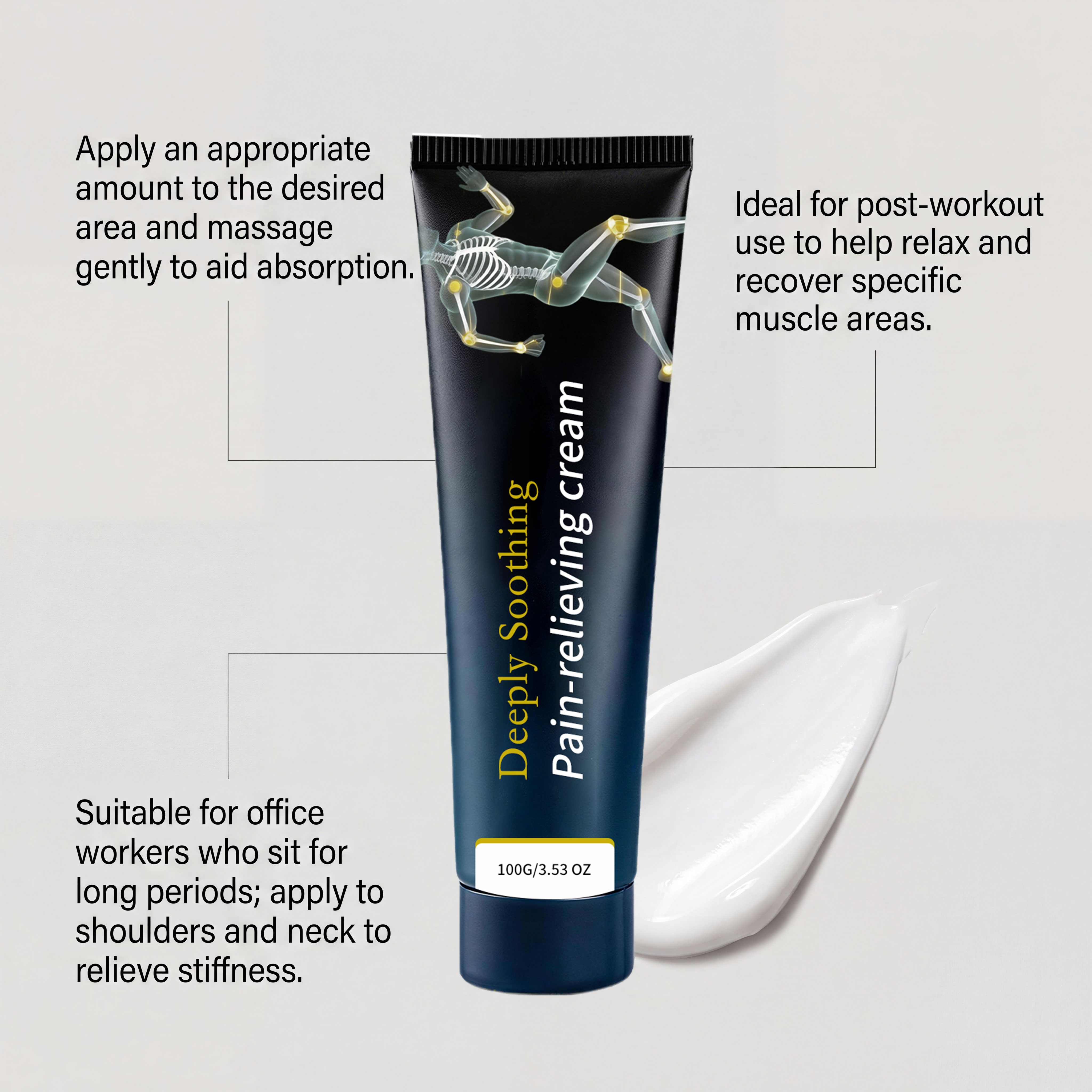 Body Care Cream Comfortably Nourish Gentle Skin Friendly Easy Absorb For Body Joint External Daily Massage Apply