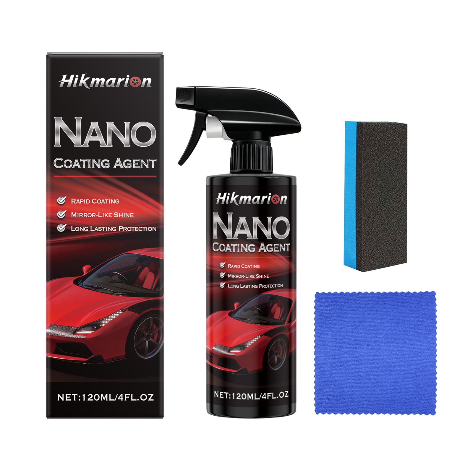 Nano Coating Agent Daily Shiny Easy Clean Maintenance Kit For Automotive Paint Surface Protection