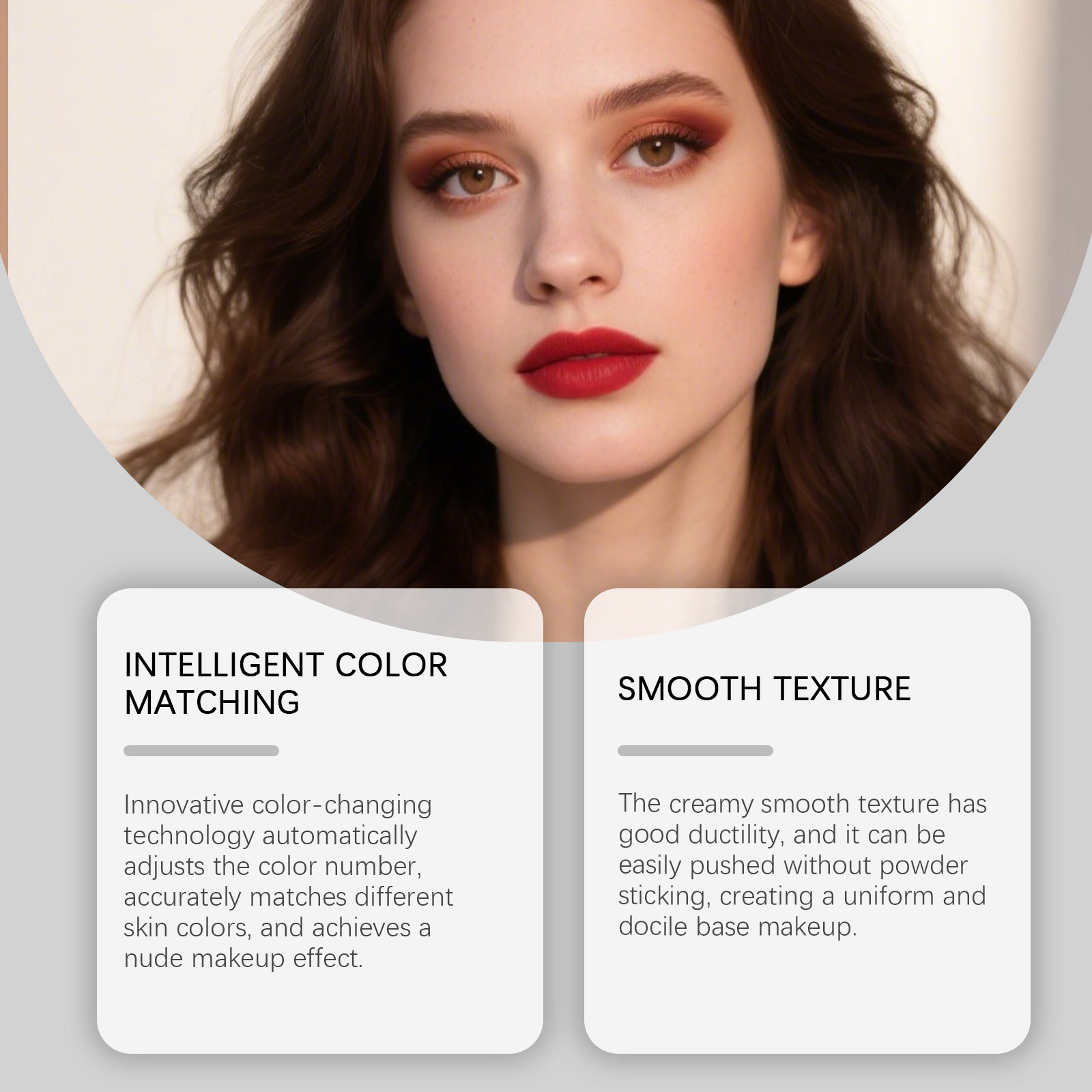 (Ivory White) Two In One Color Changing Foundation Stick Light Hydrating Natural Fit Non Caking Thin Sheer Base Makeup