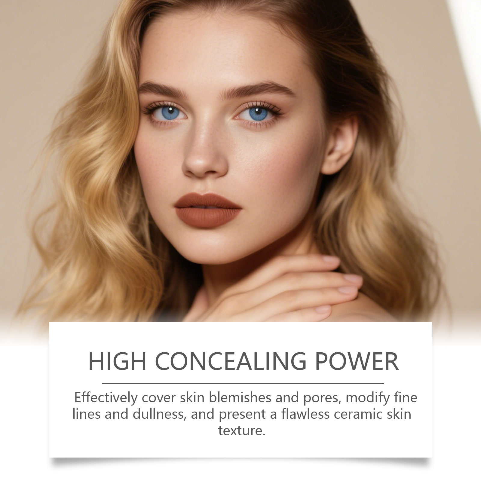 (Ivory White) Two In One Color Changing Foundation Stick Light Hydrating Natural Fit Non Caking Thin Sheer Base Makeup