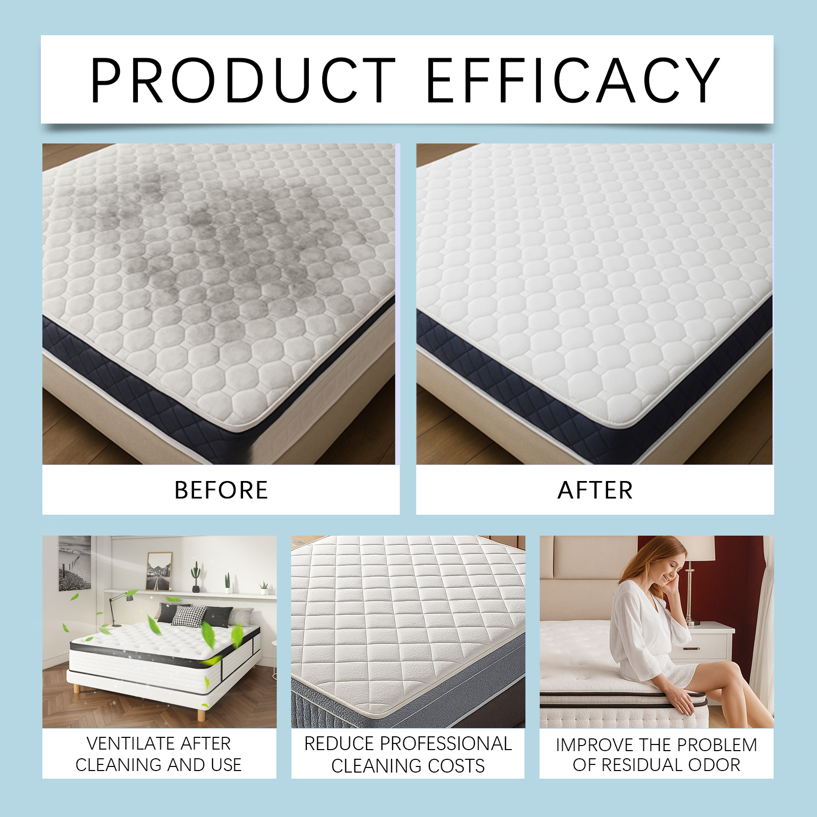 Mattress Cleaner Daily Household Multi functional Care For Stains Dirt On Mattresses And Carpets