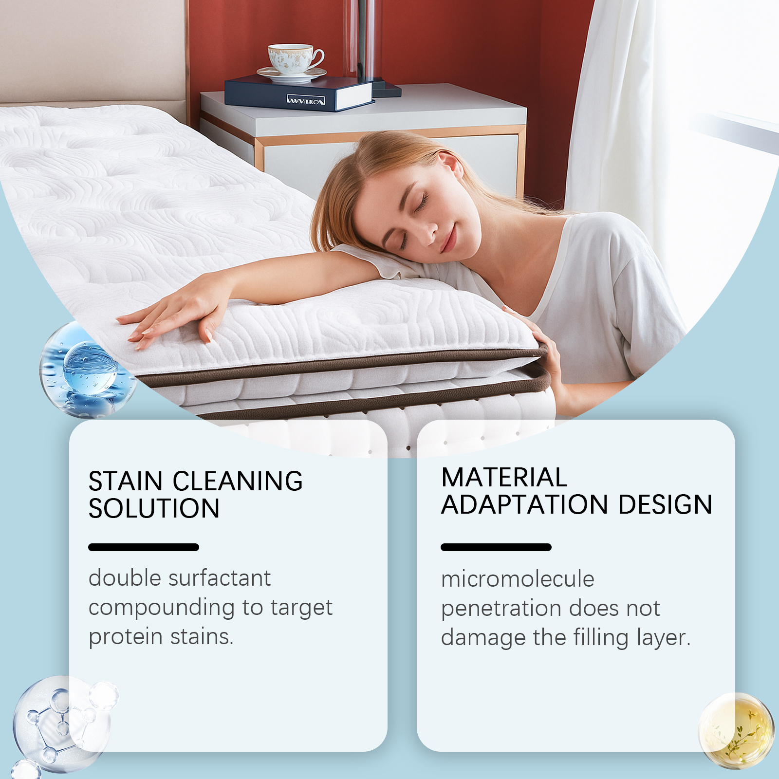 Mattress Cleaner Daily Household Multi functional Care For Stains Dirt On Mattresses And Carpets