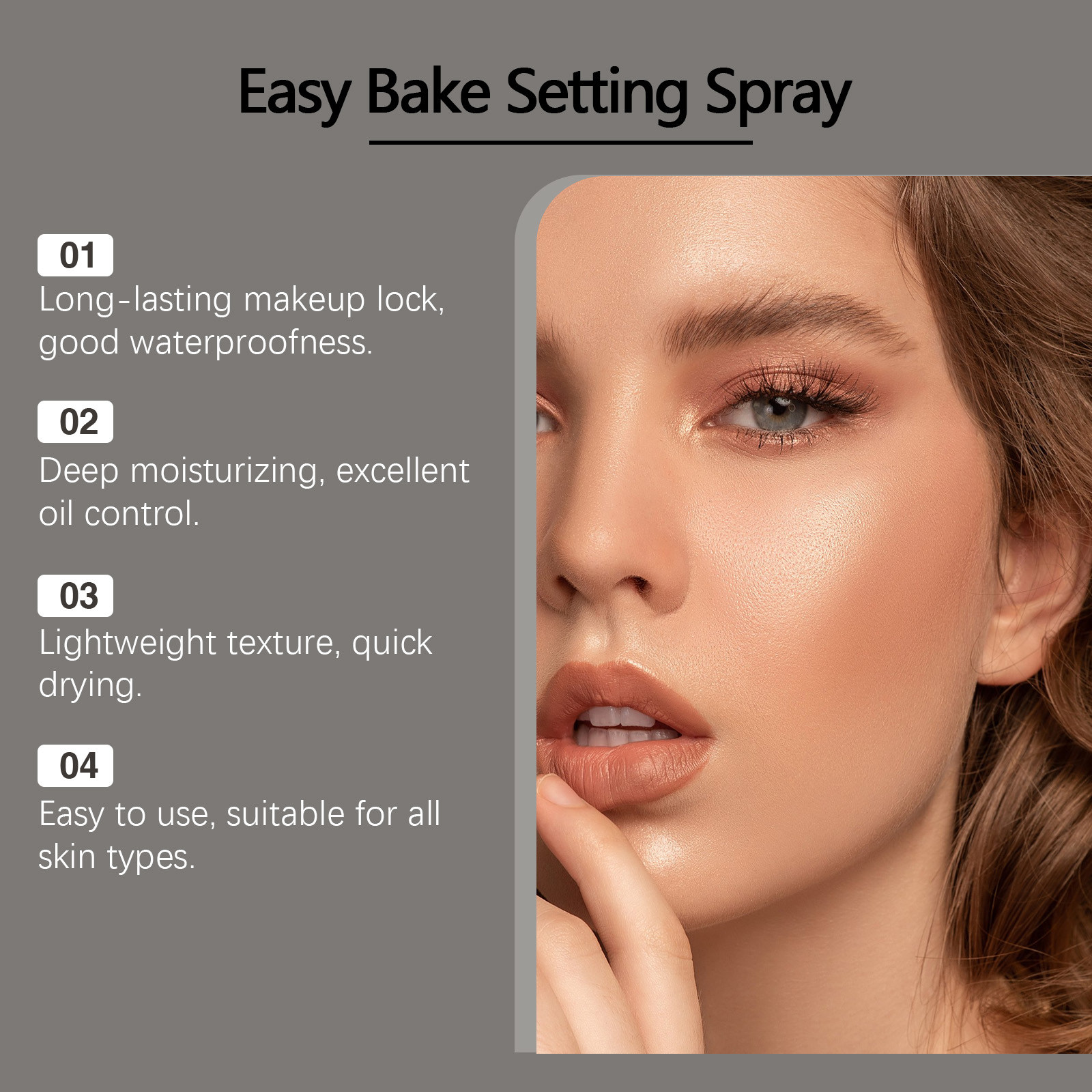 Setting Spray Long Lasting Lock Makeup Deep Moisture Waterproof Stay Natural Light Oil Control Facial