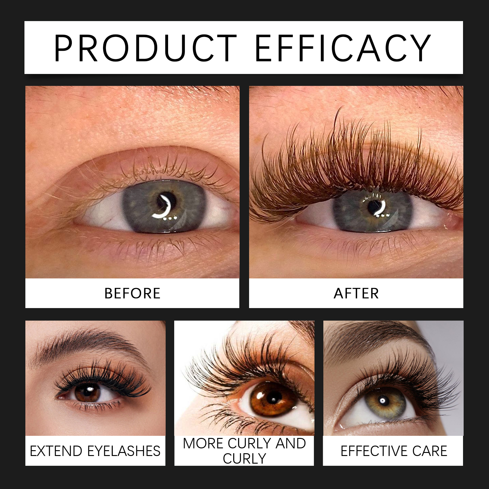 Brown Mascara Lengthening Curling Natural Longlasting Smudgeproof Waterproof Sweatproof Eye Makeup Cosmetic