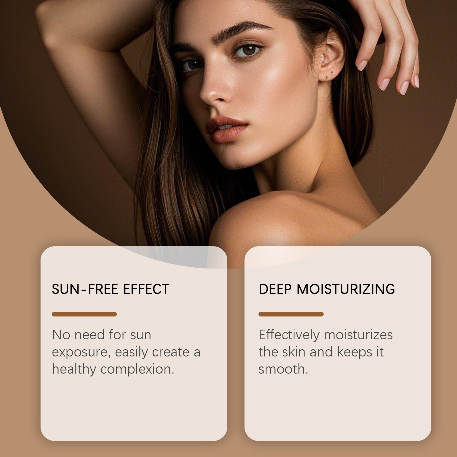 Sunless Self Tanning Cream Gentle Summer Outdoor Soft Glowing Moisturizing Nourishing Skin Bronzing Lotion