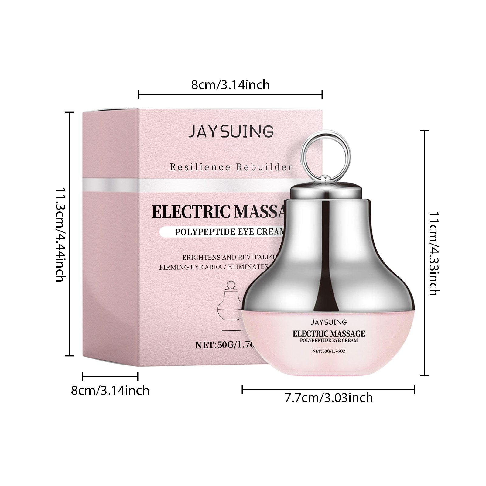 Electric Firming Eye Cream With Massage Roller For Lifting Hydrating Fine Lines Under Eye Care 15g
