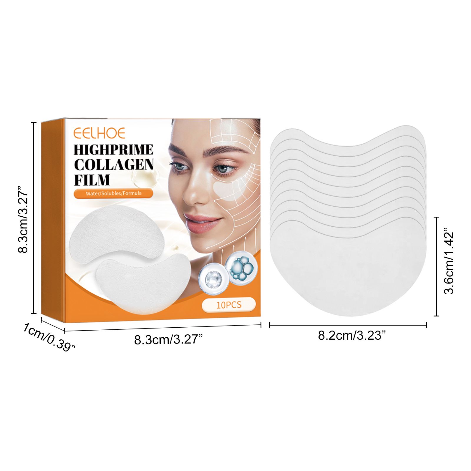 Collagen Eye Mask Crystal Hydrating Firming For Dark Circles Puffiness And Fine Lines Daily Eye Care