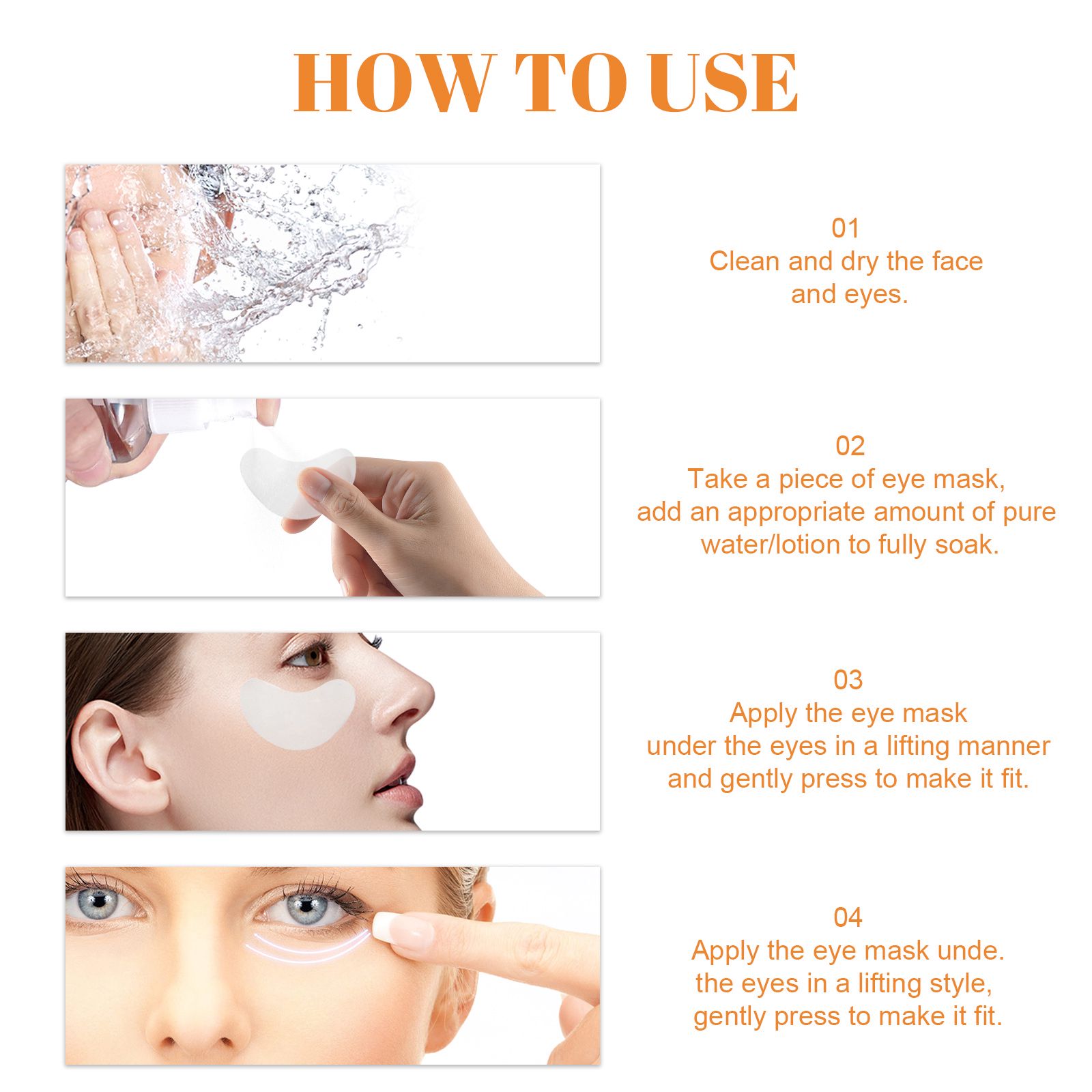 Collagen Eye Mask Crystal Hydrating Firming For Dark Circles Puffiness And Fine Lines Daily Eye Care
