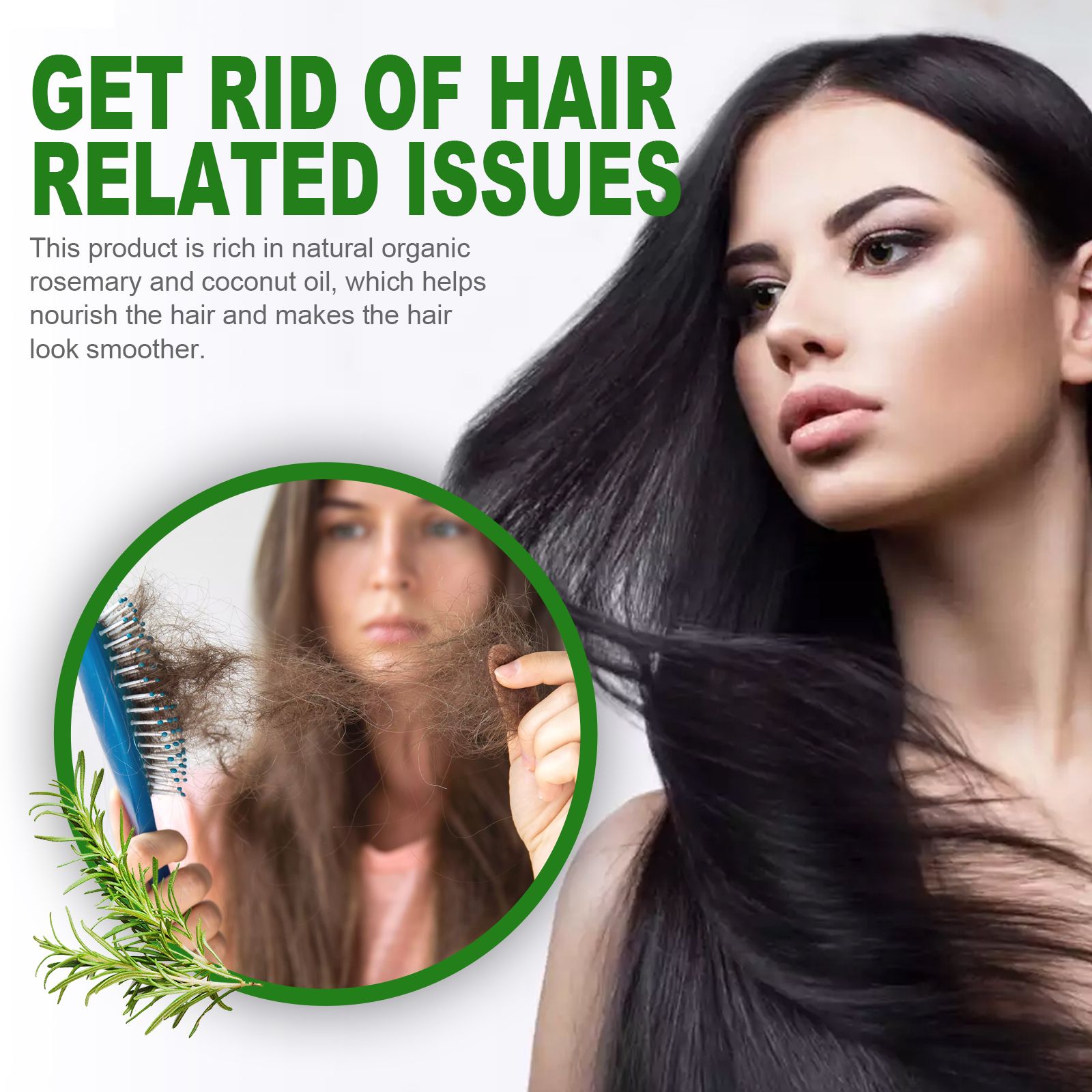Rosemary Hair Oil Moisturizing Strengthening For Damaged Hair Smoothing And Daily Scalp Care