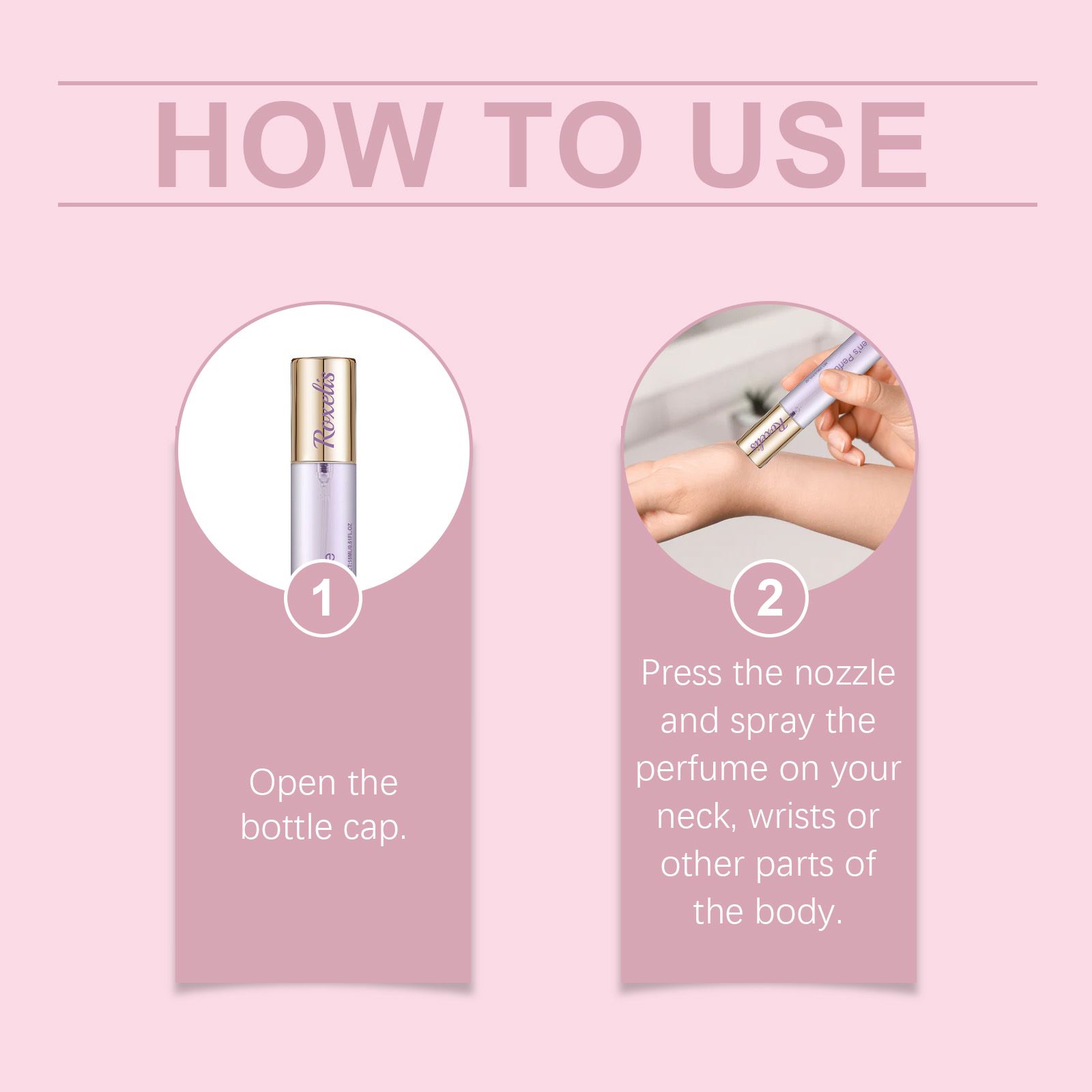 Fresh Perfume Spray Woody Rose Long Lasting Portable For Daily Wear