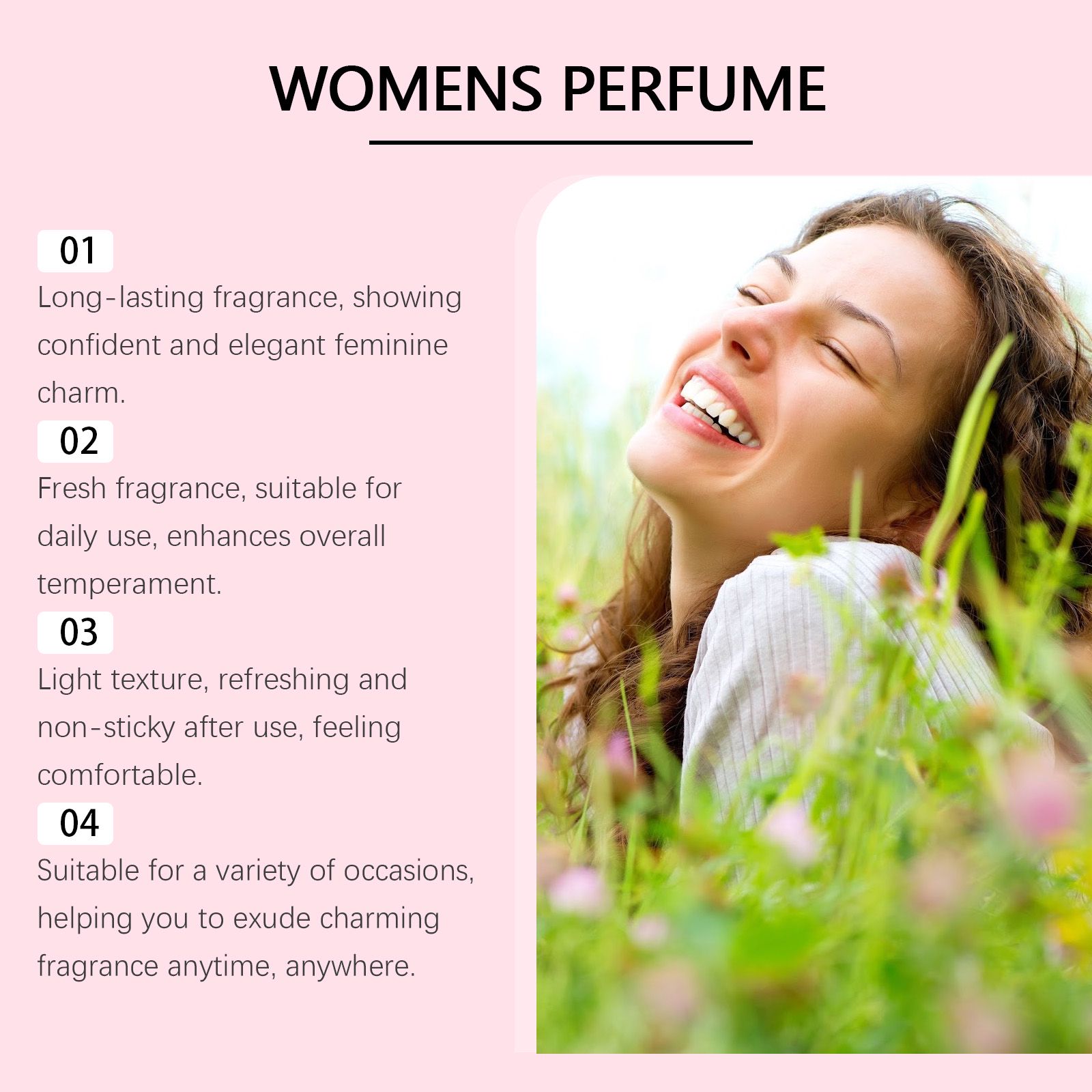 Fresh Perfume Spray Woody Rose Long Lasting Portable For Daily Wear