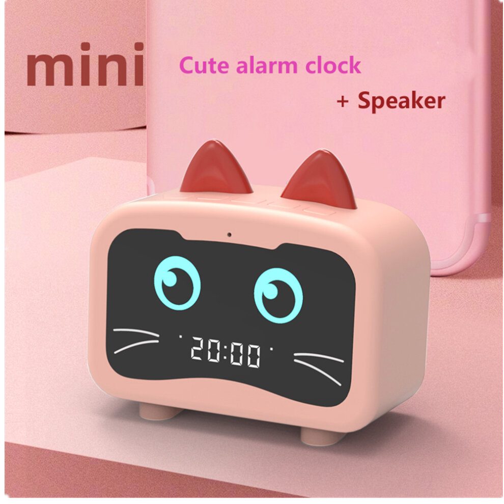 New Smart Cute Pet LED Digital Alarm Clock Totoro Bluetooth Speaker With Radio
