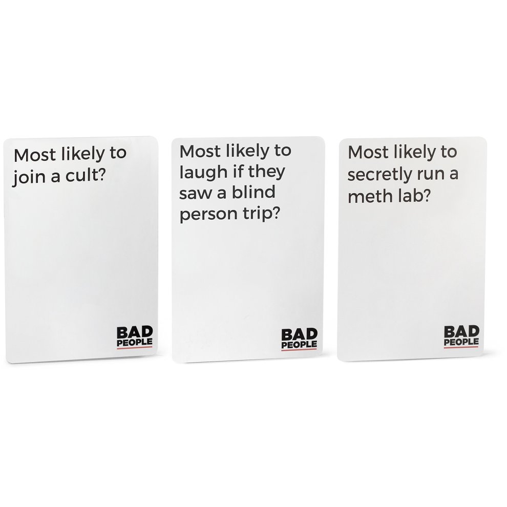 Bad People: The Adult Party Game You Probably Shouldn't Play