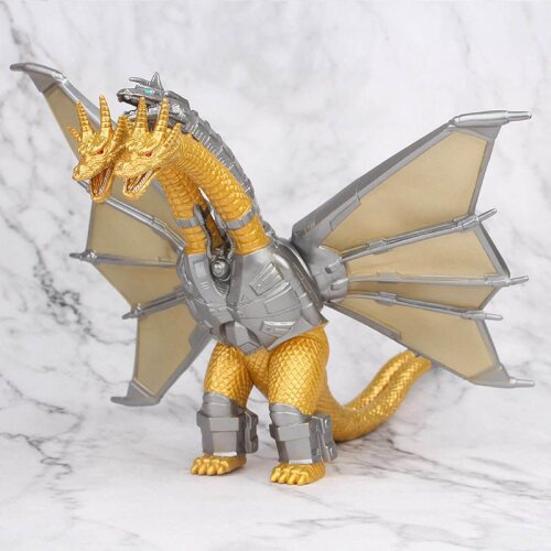 8' Godzilla Monster Mecha King Ghidorah Gidora 3 Head Dragon Figure Toy Gift
