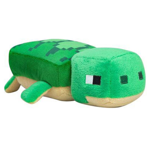 Minecraft Plush Toy Green Turtle Pixel Doll Children Doll Kids gift 18cm