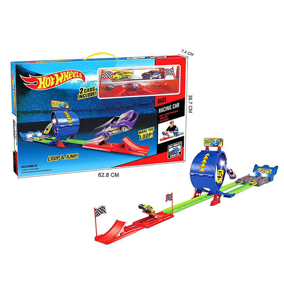 (HW06 Catapult rail car) Stitching Track Racing Model Ejection Rebound Fun
