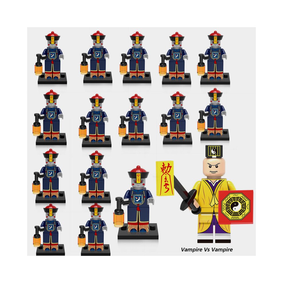 Minifigures Building Blocks Toys Fit Lego 16PCS Ghost Hunter Zombies Action Figure Playset Creativity Toddler Educational Toys Decorations Collectibles Kid Boy Holiday Birthday Party Gifts